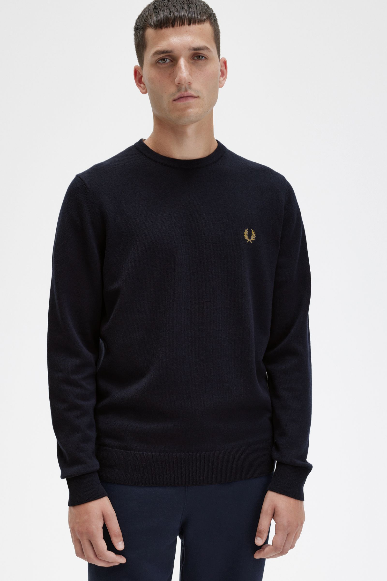 Classic Crew Neck Jumper Navy 7038329