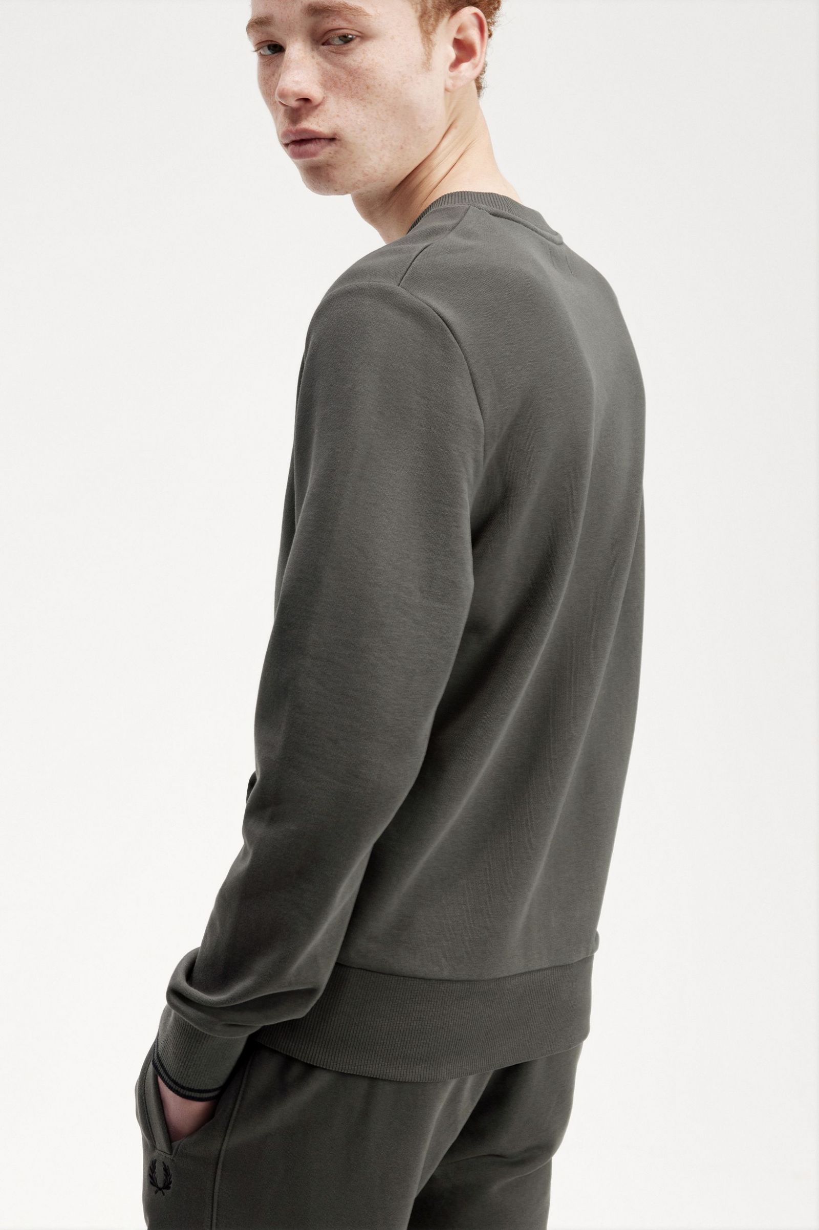 Crew Neck Sweatshirt Field Green 7038866