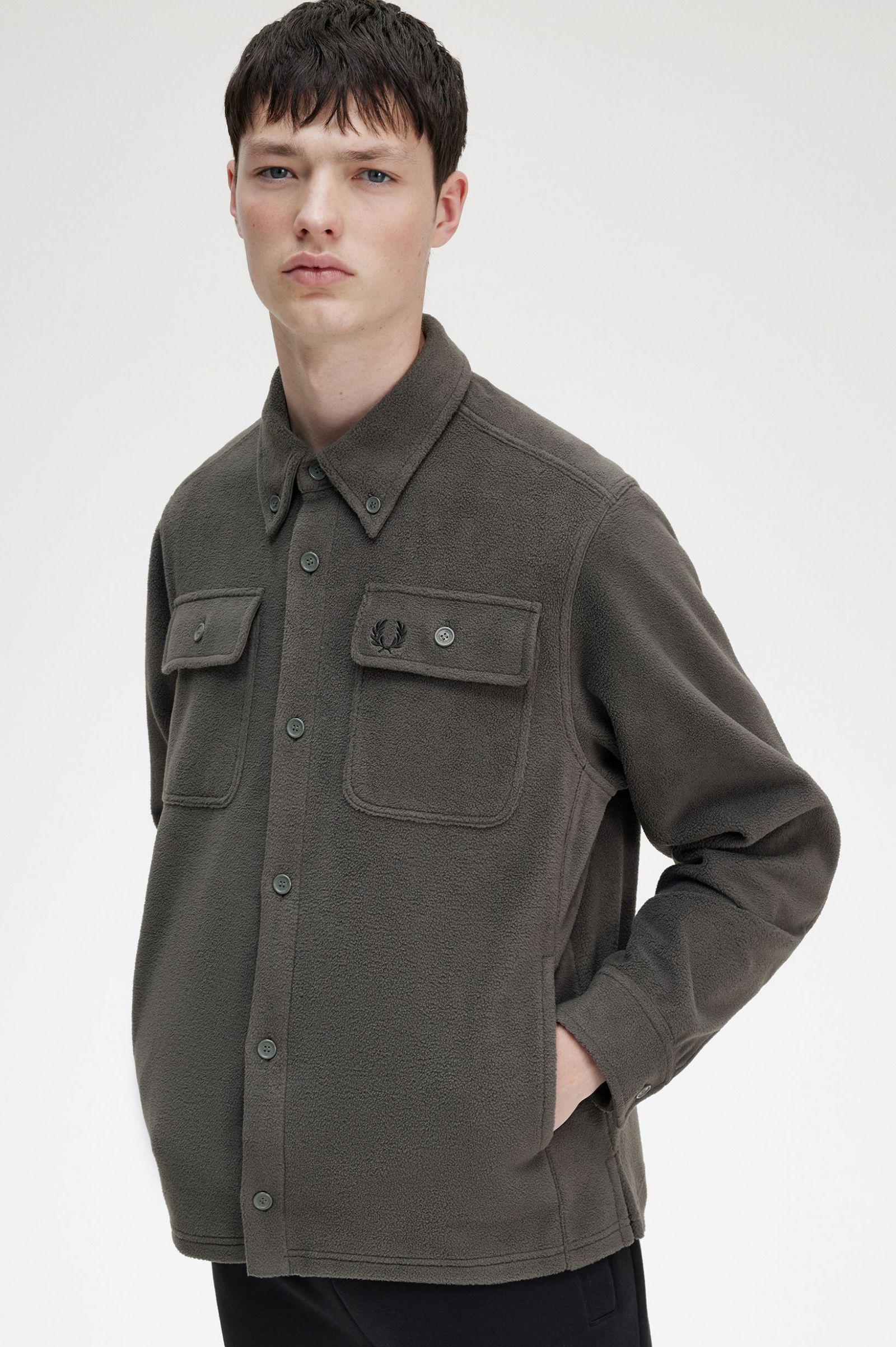 Fleece Overshirt Field Green 7038704