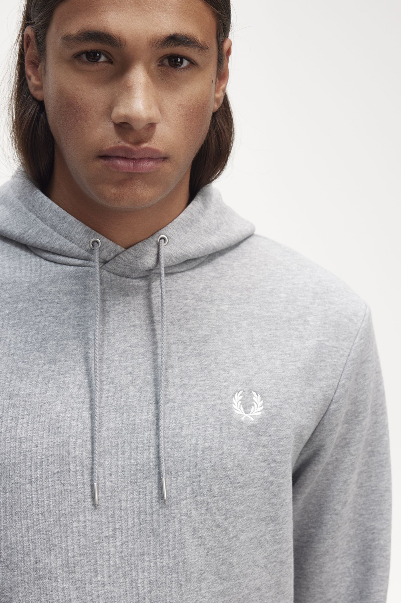 Tipped Hooded Sweatshirt Steel Marl 7038878