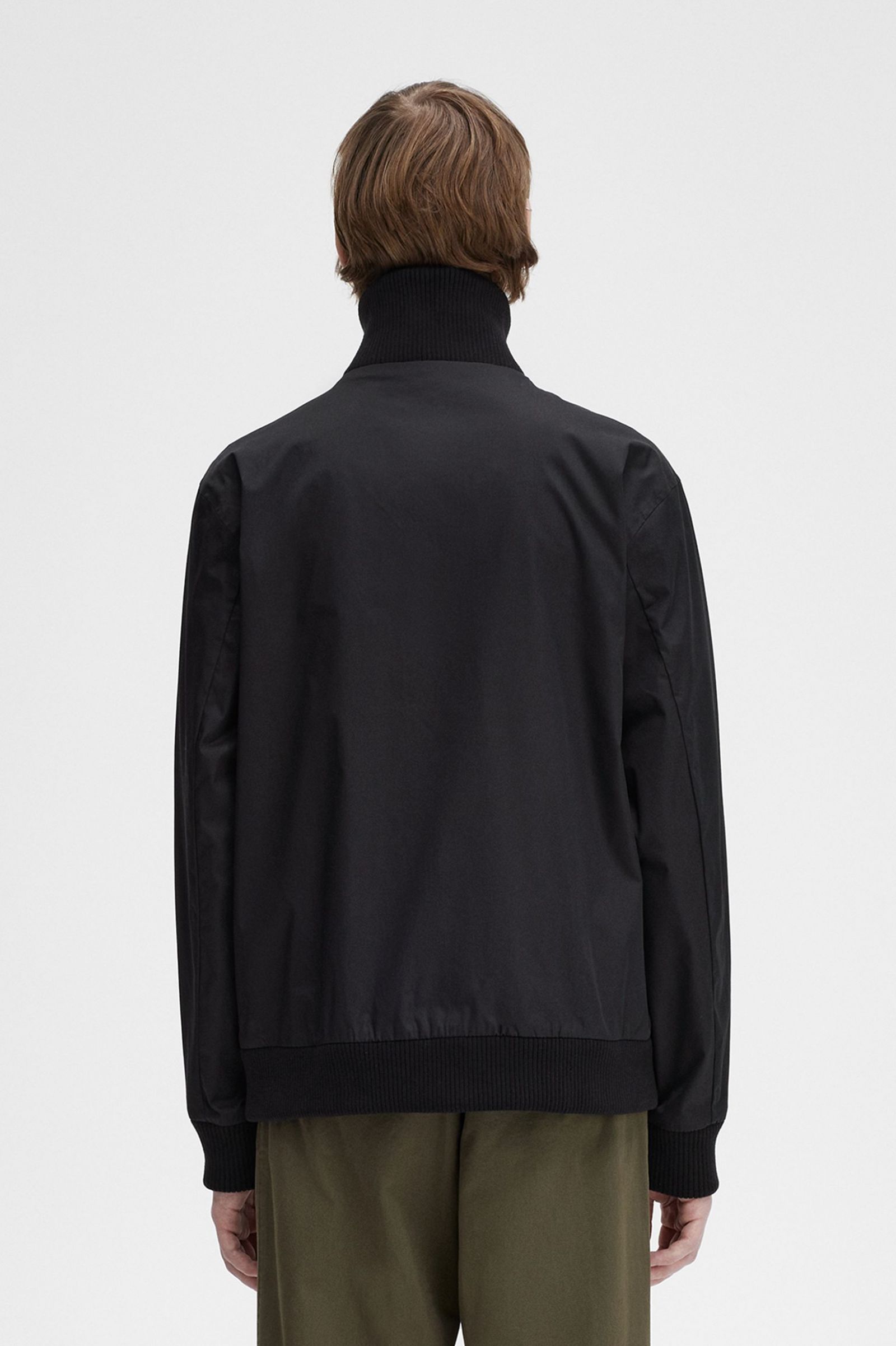 Knitted Rib Tennis Bomber Black 7038653