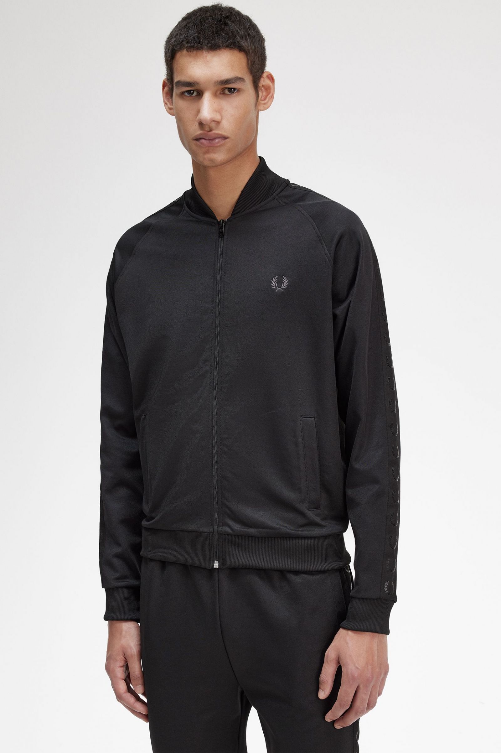 Tonal Tape Track Jacket Black 7039128