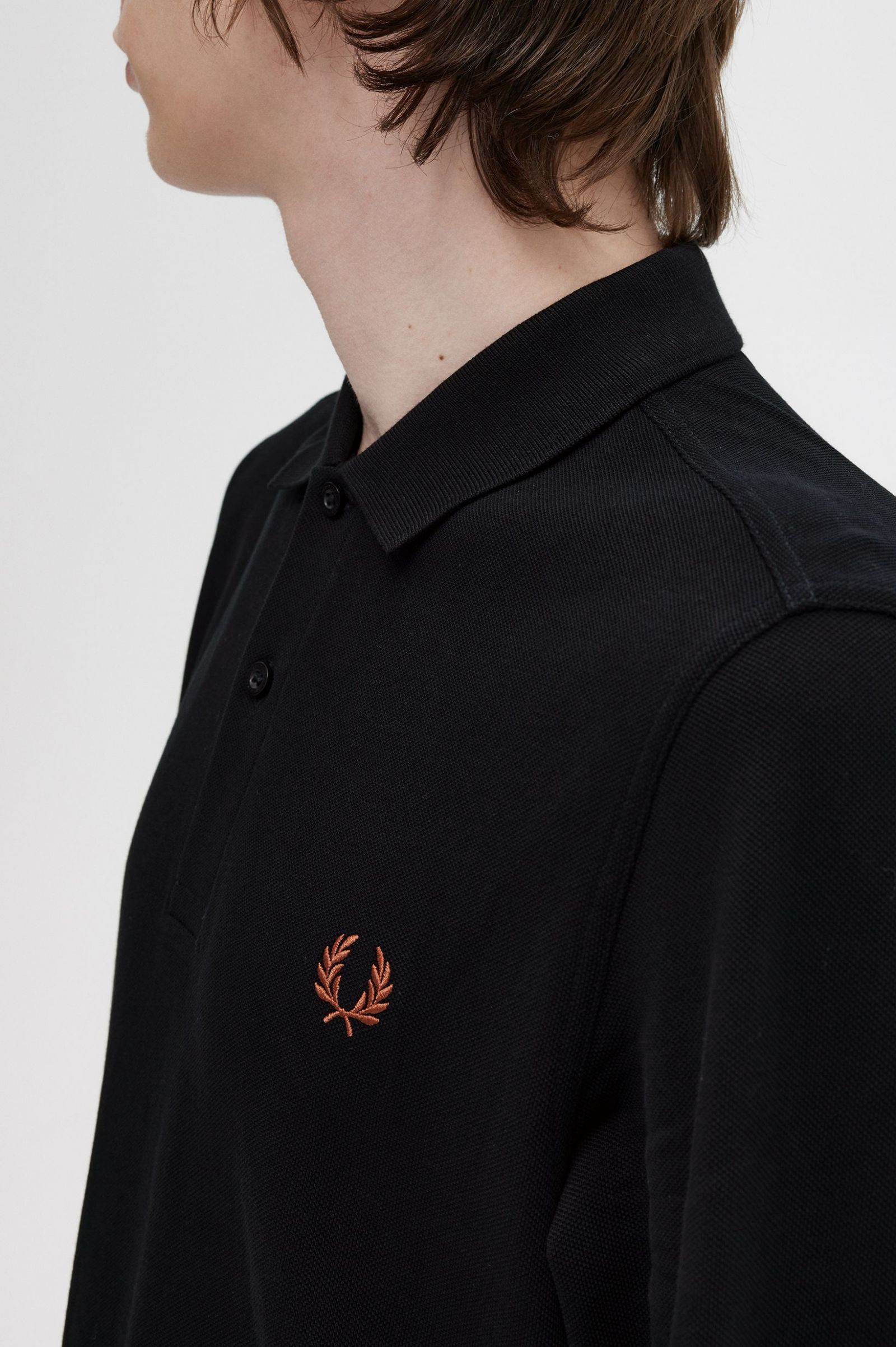The Fred Perry ShirtM6006 Black / Whisky Brown 7038466