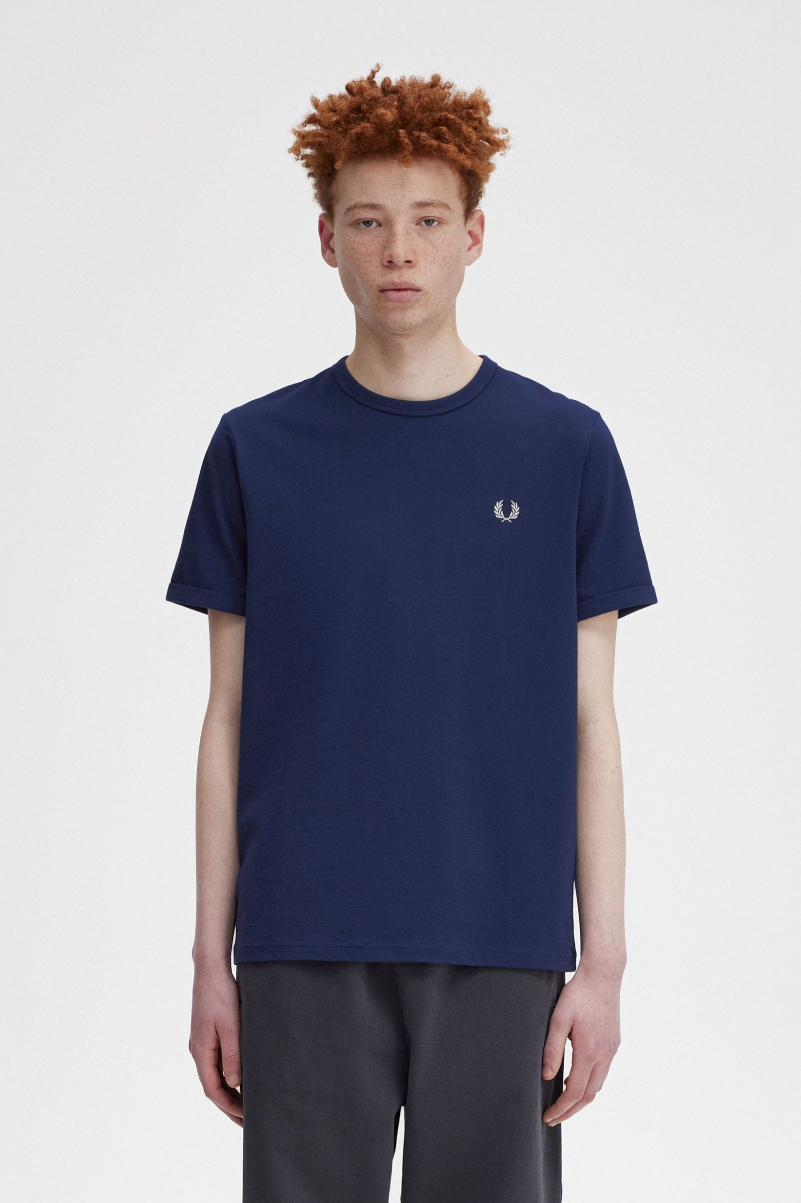 Ringer T-Shirt French Navy / Snow White 7038917