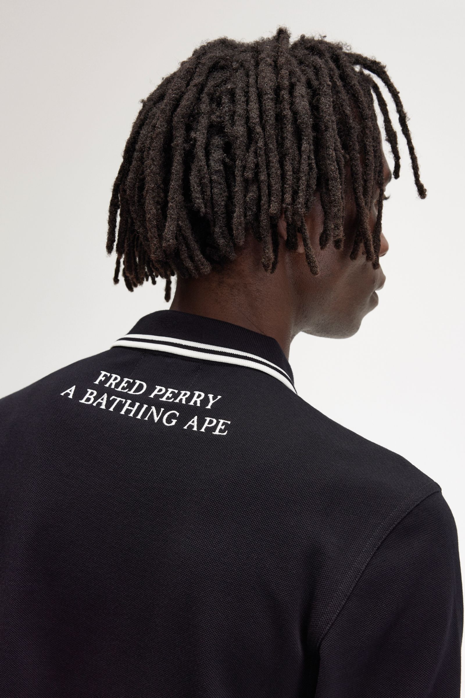 A Bathing Ape?Camouflage Fred Perry Shirt Black 7038240