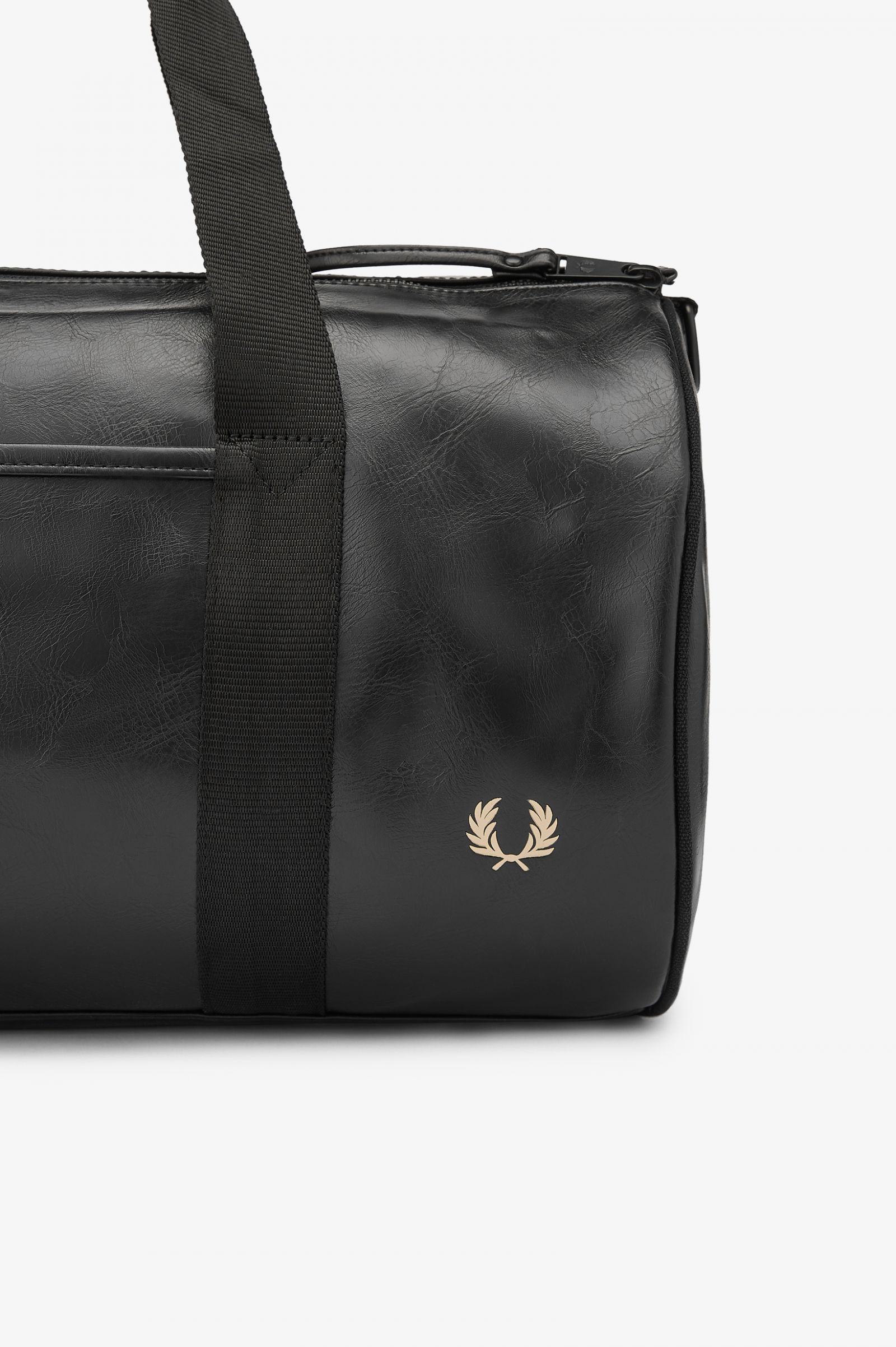 Tonal PU Barrel Bag Black 7039260