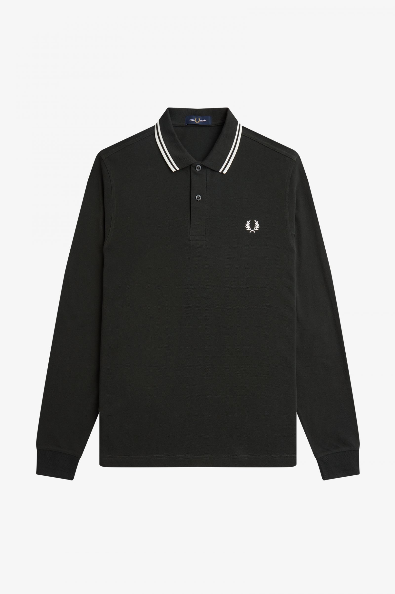 The Fred Perry ShirtM3636 Night Green / Snow White / Snow White 7038593