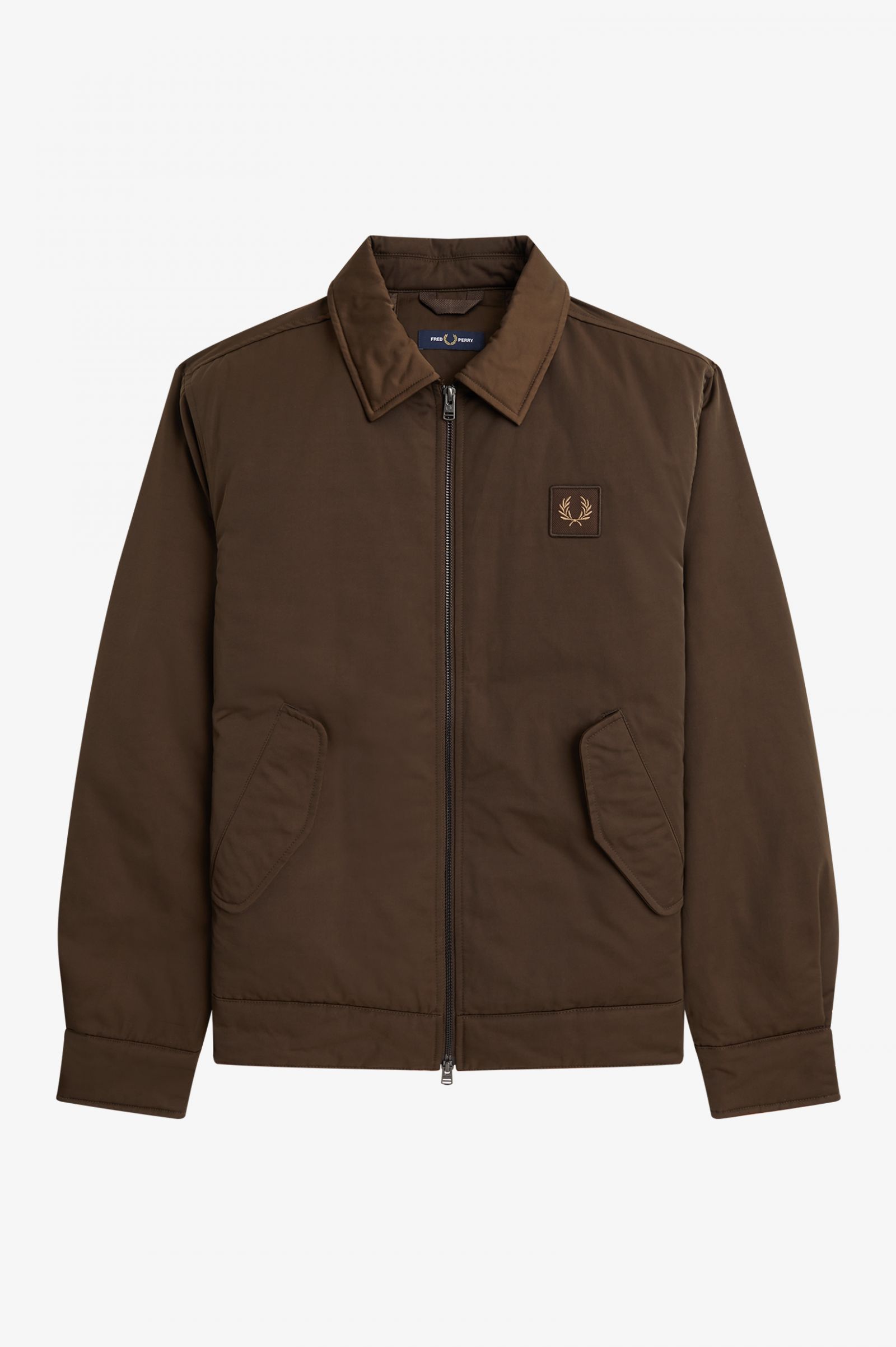Quilted Zip Through Jacket Burnt Tobacco 7038303