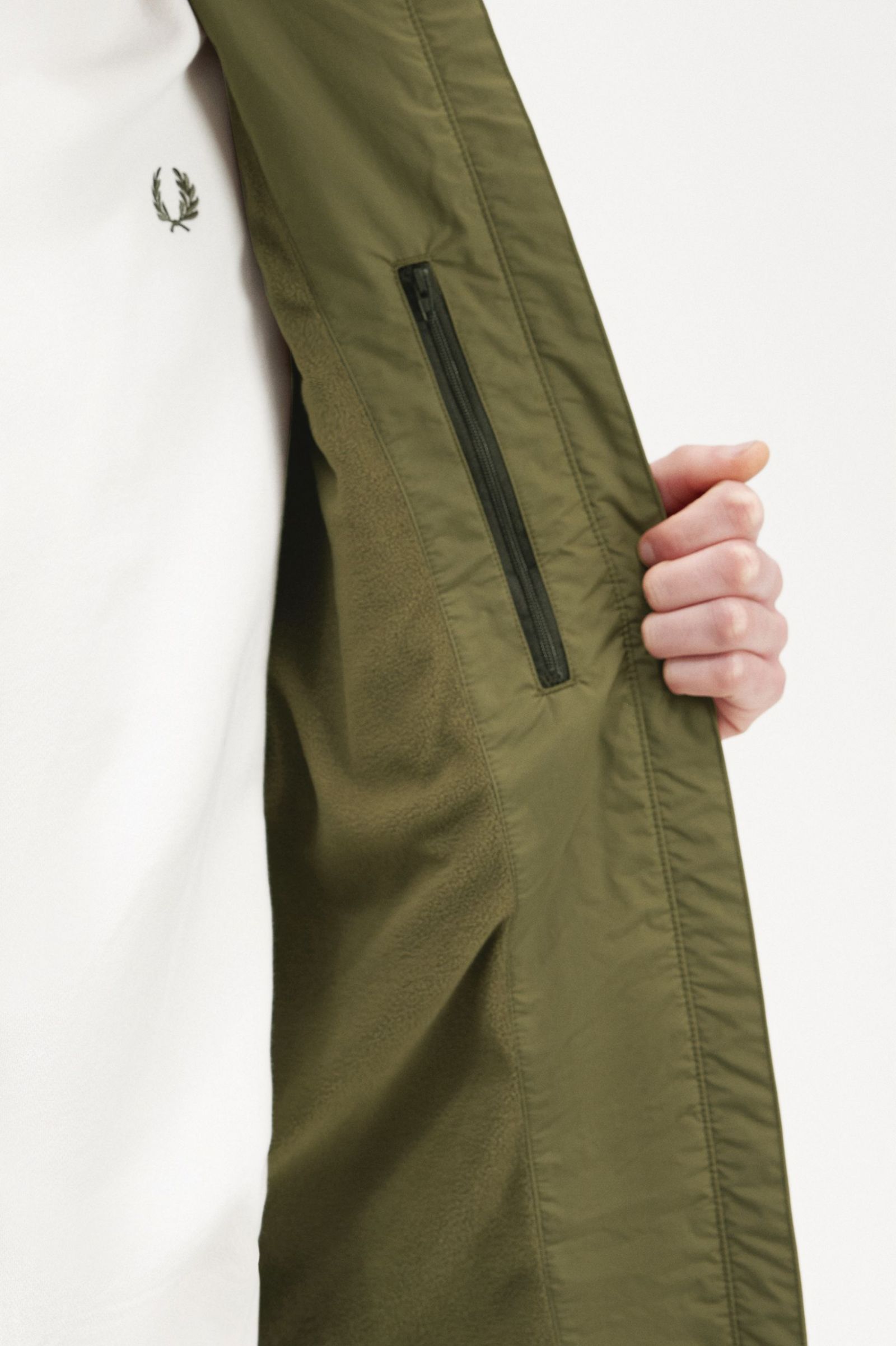 Patch Pocket Zip Through Jacket Uniform Green 7038279