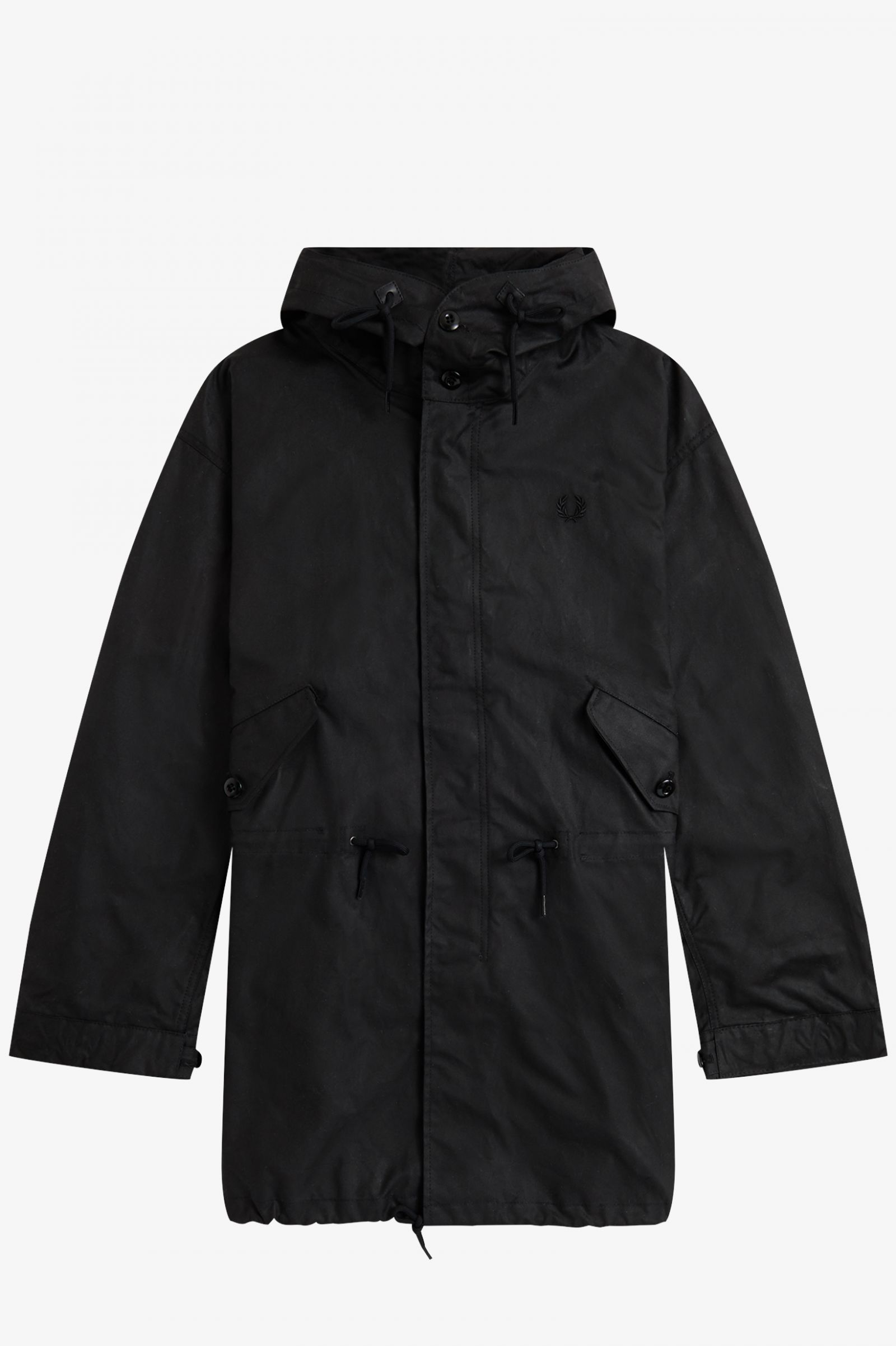 Made In EnglandWaxed Cotton Parka Black 7037860