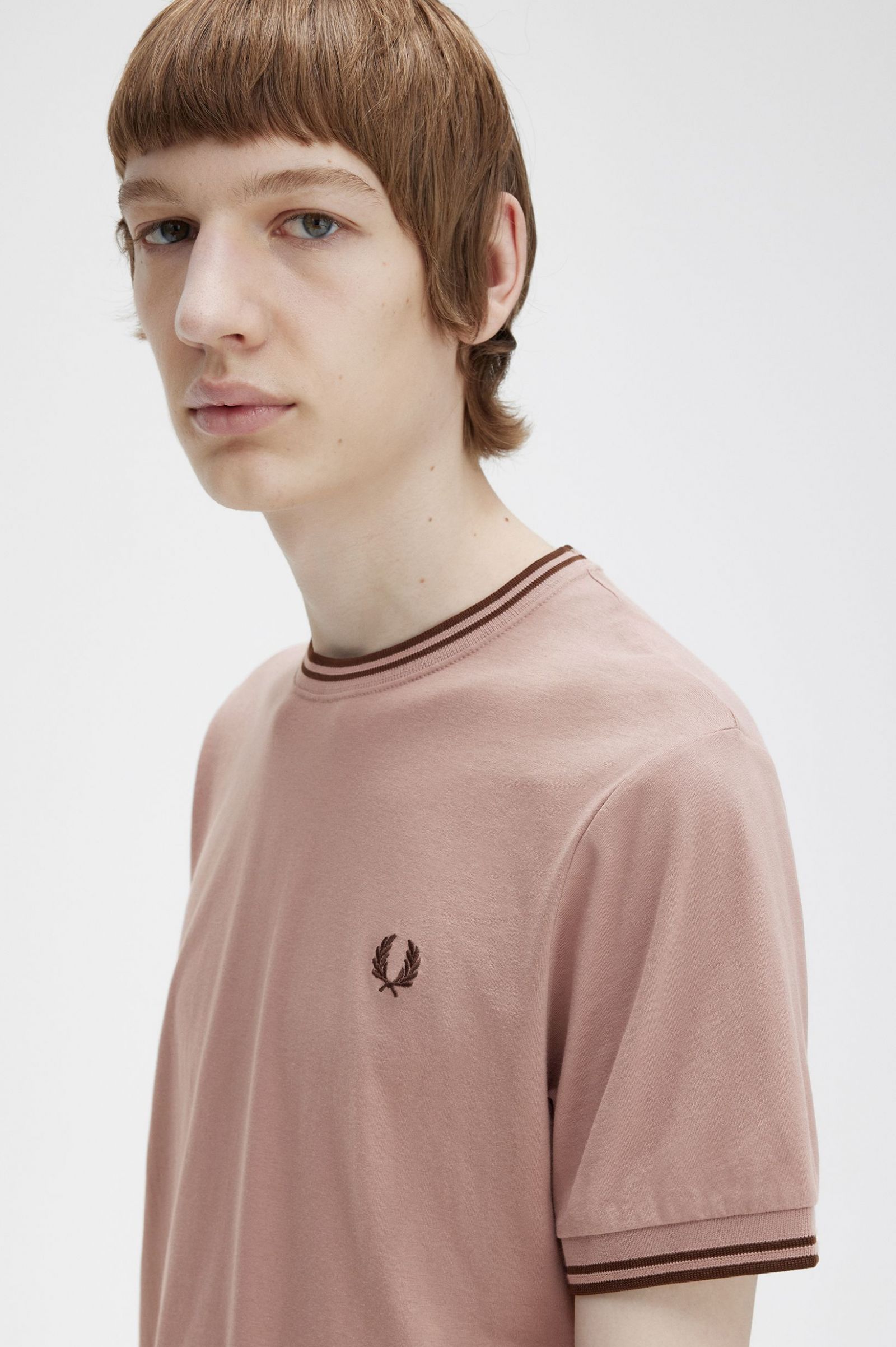 Twin Tipped T-Shirt Dark Pink / Whisky Brown 7038650