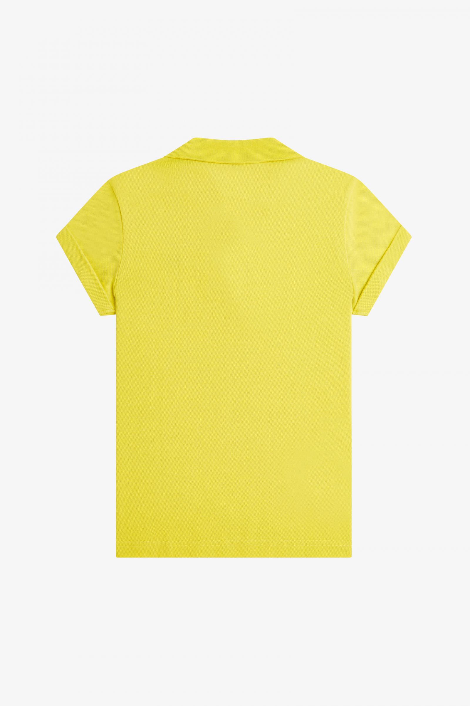 Amy Winehouse FoundationOpen Collar Piqué Shirt Yellow Pop 7039240