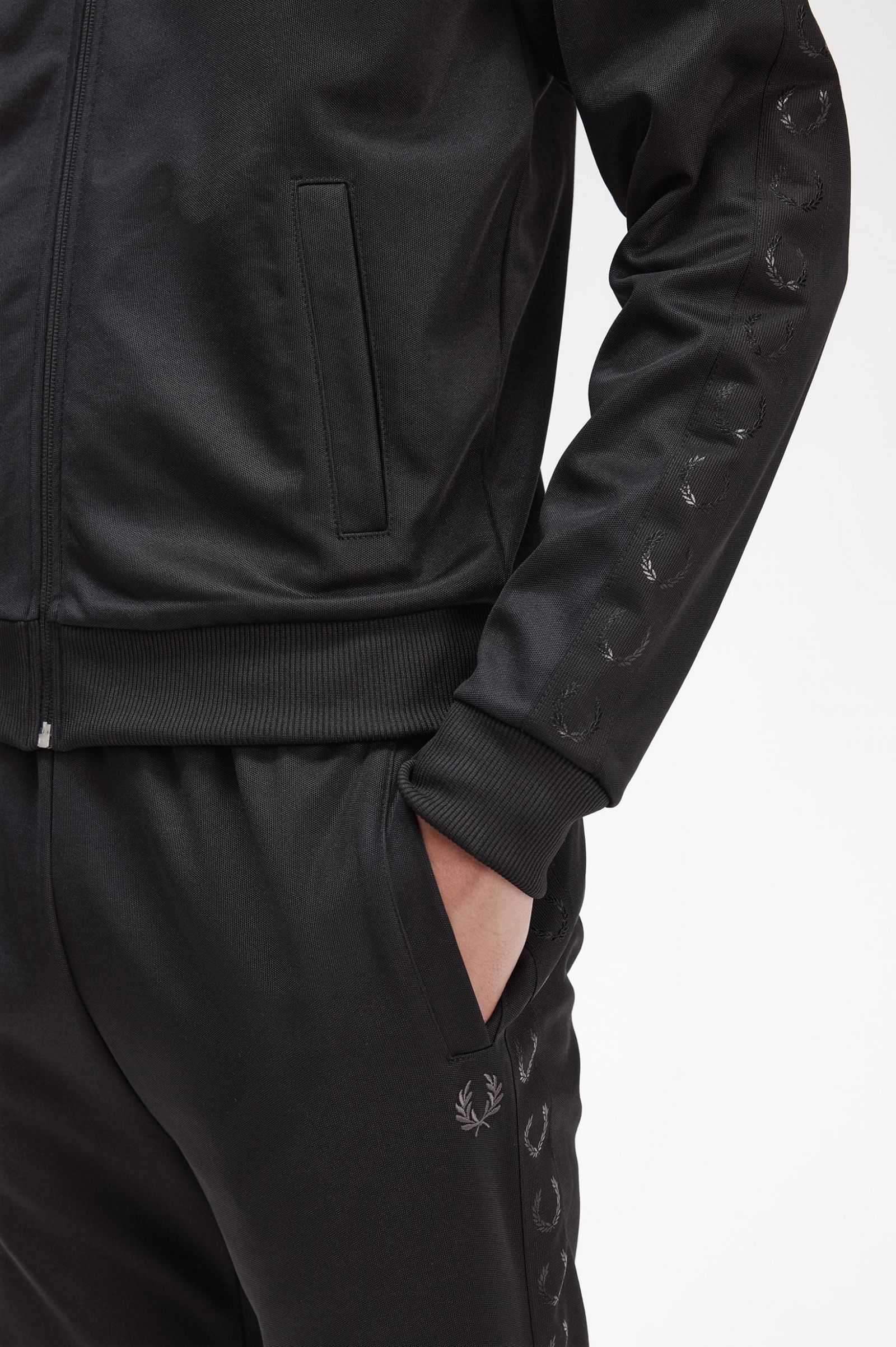 Tonal Tape Track Jacket Black 7039128