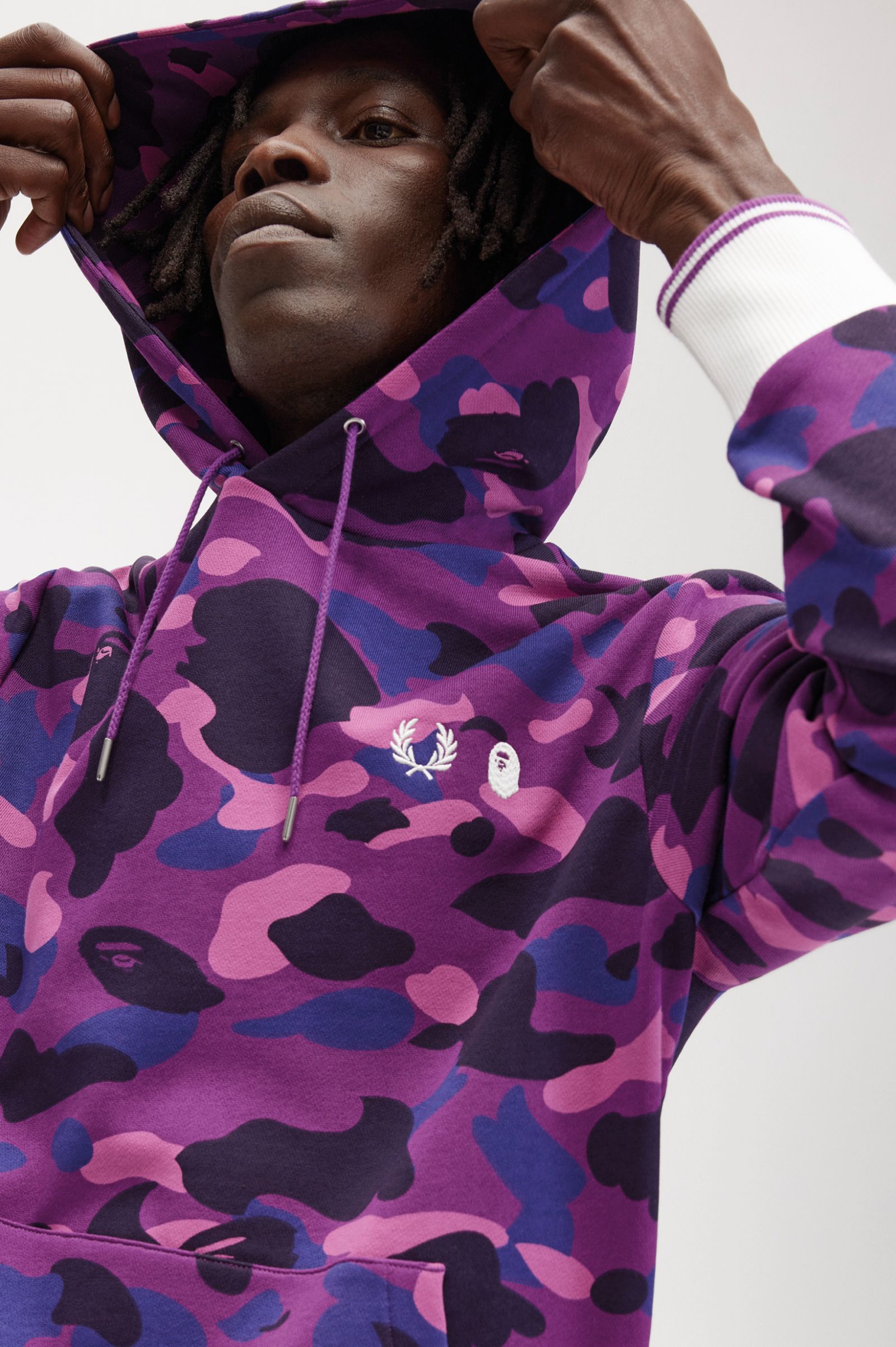 A Bathing Ape?Camouflage Hooded Sweatshirt Black 7038239