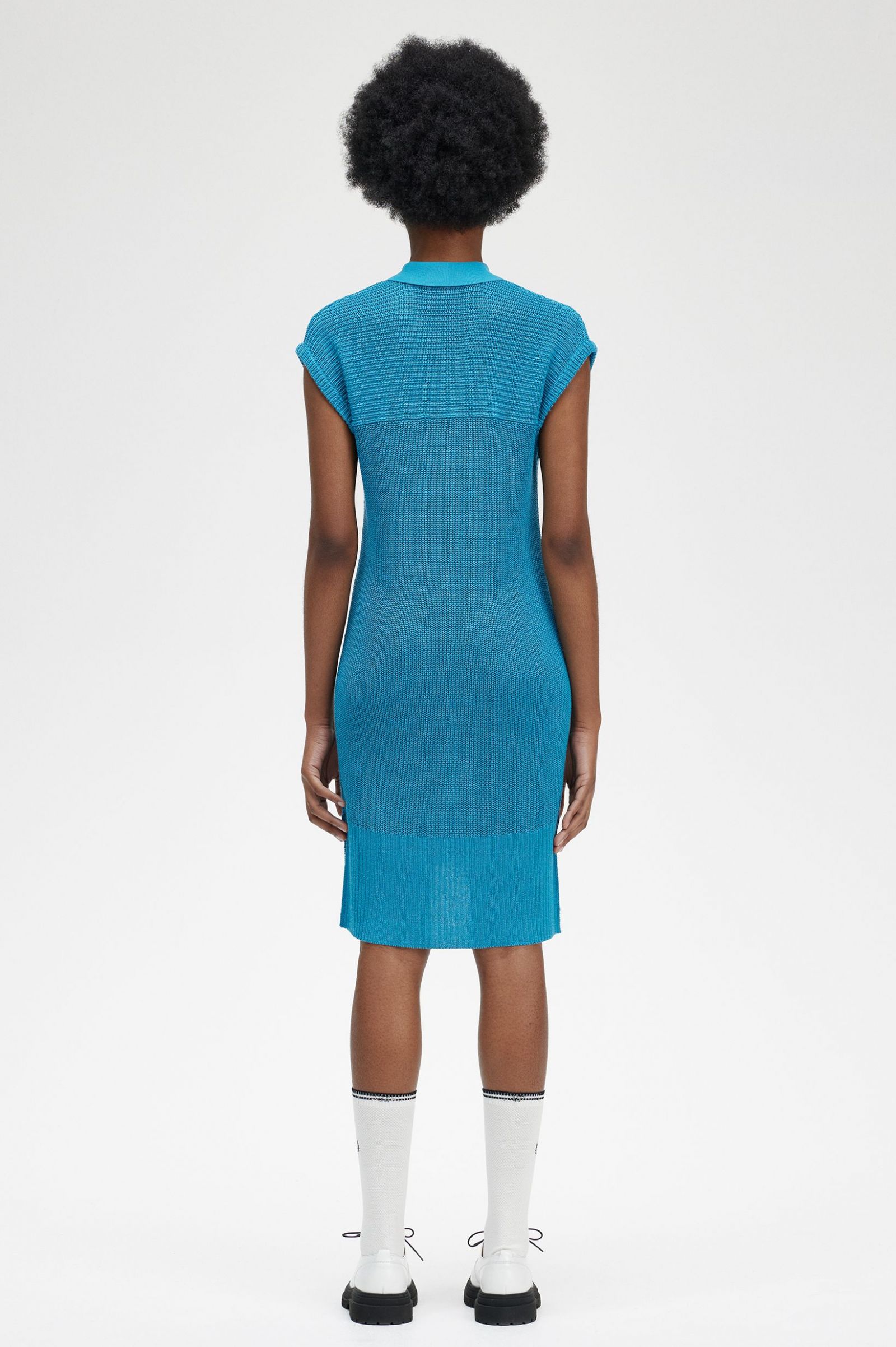 Knitted Shirt Dress Cyber Blue 7039287