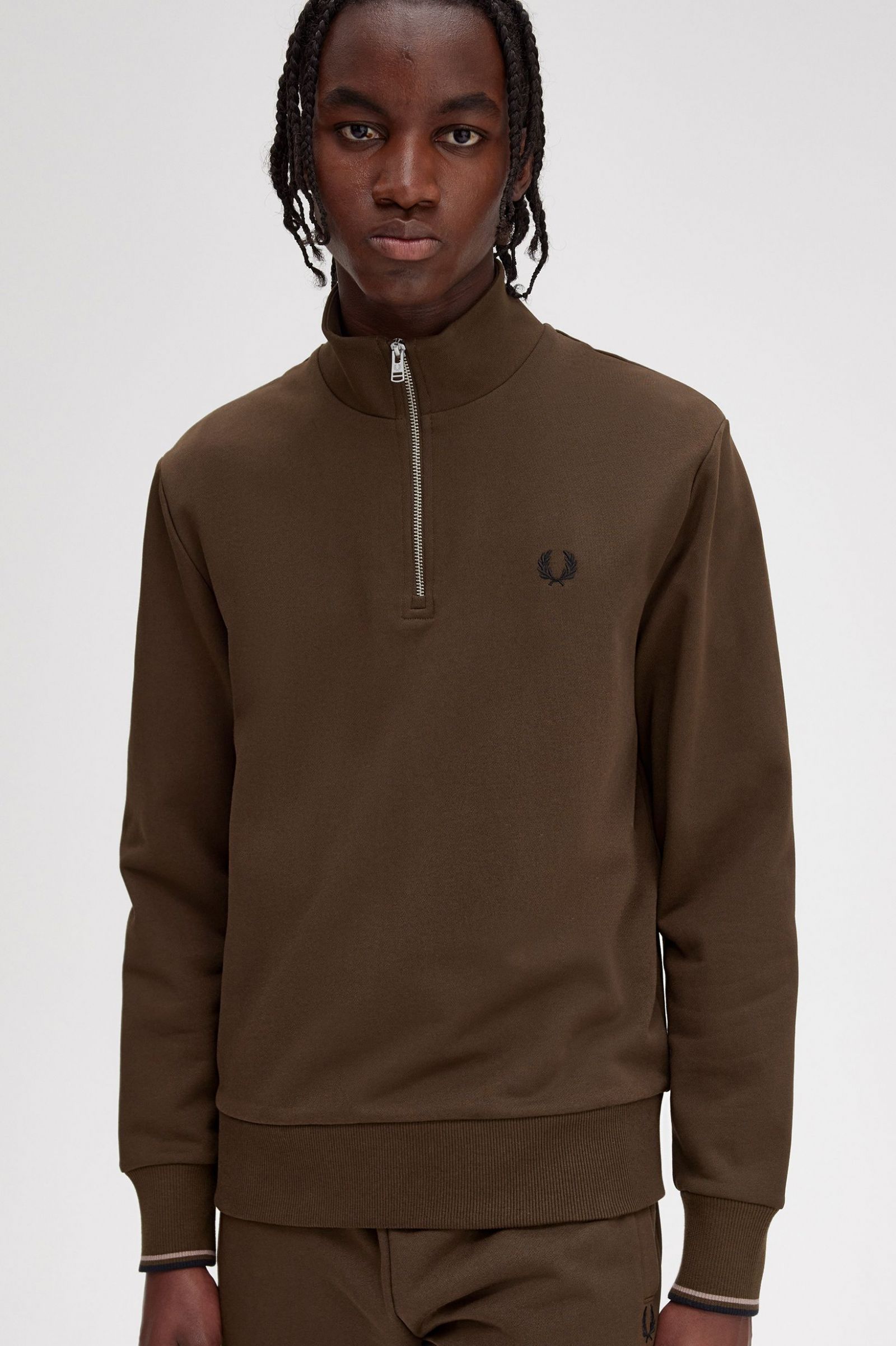 Half Zip Sweatshirt Burnt Tobacco 7038831
