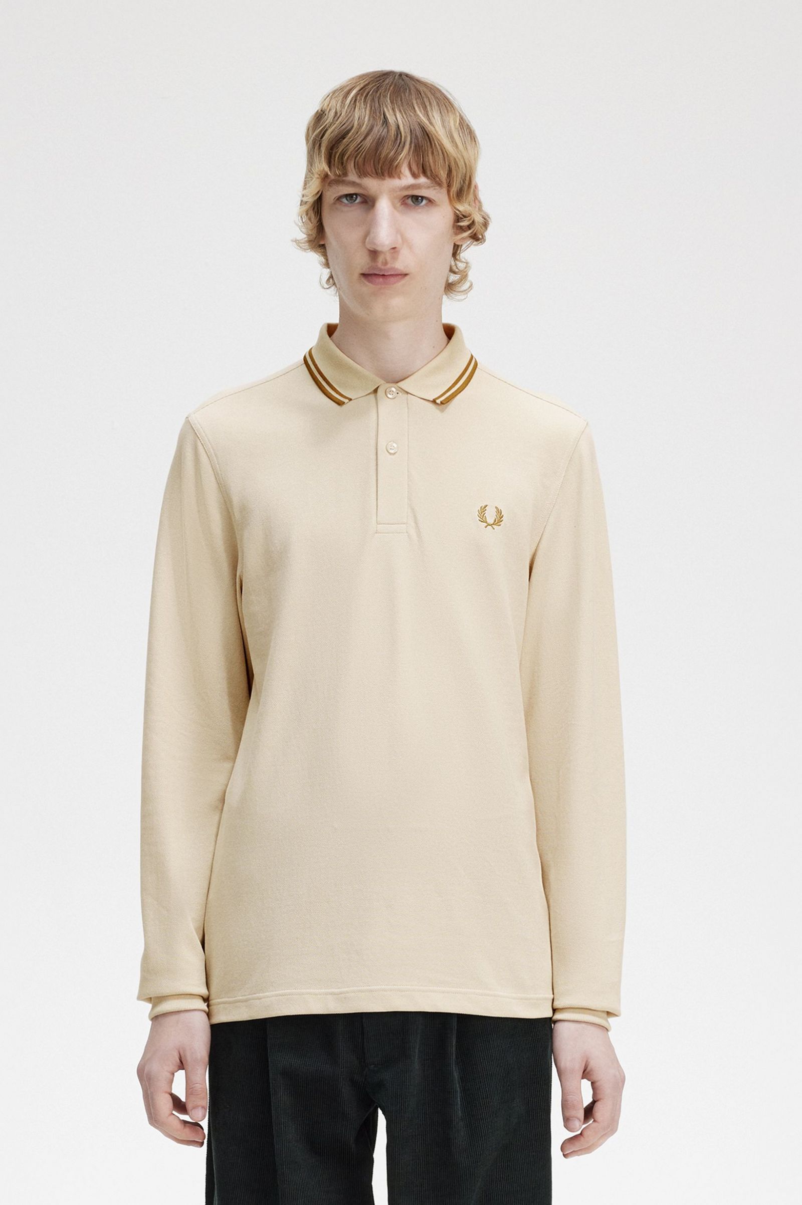 The Fred Perry ShirtM3636 Oatmeal / Dark Caramel / Dark Caramel 7039100