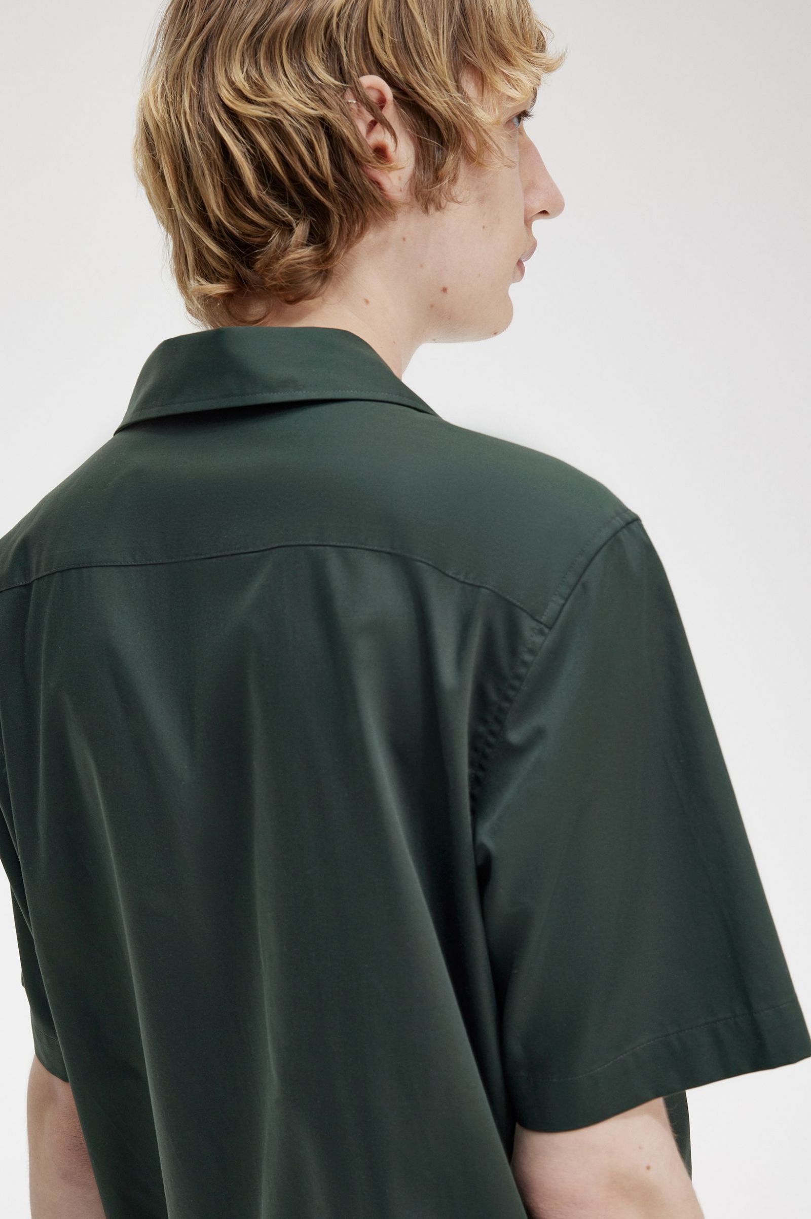 Ombre Revere Collar Shirt Night Green 7038715