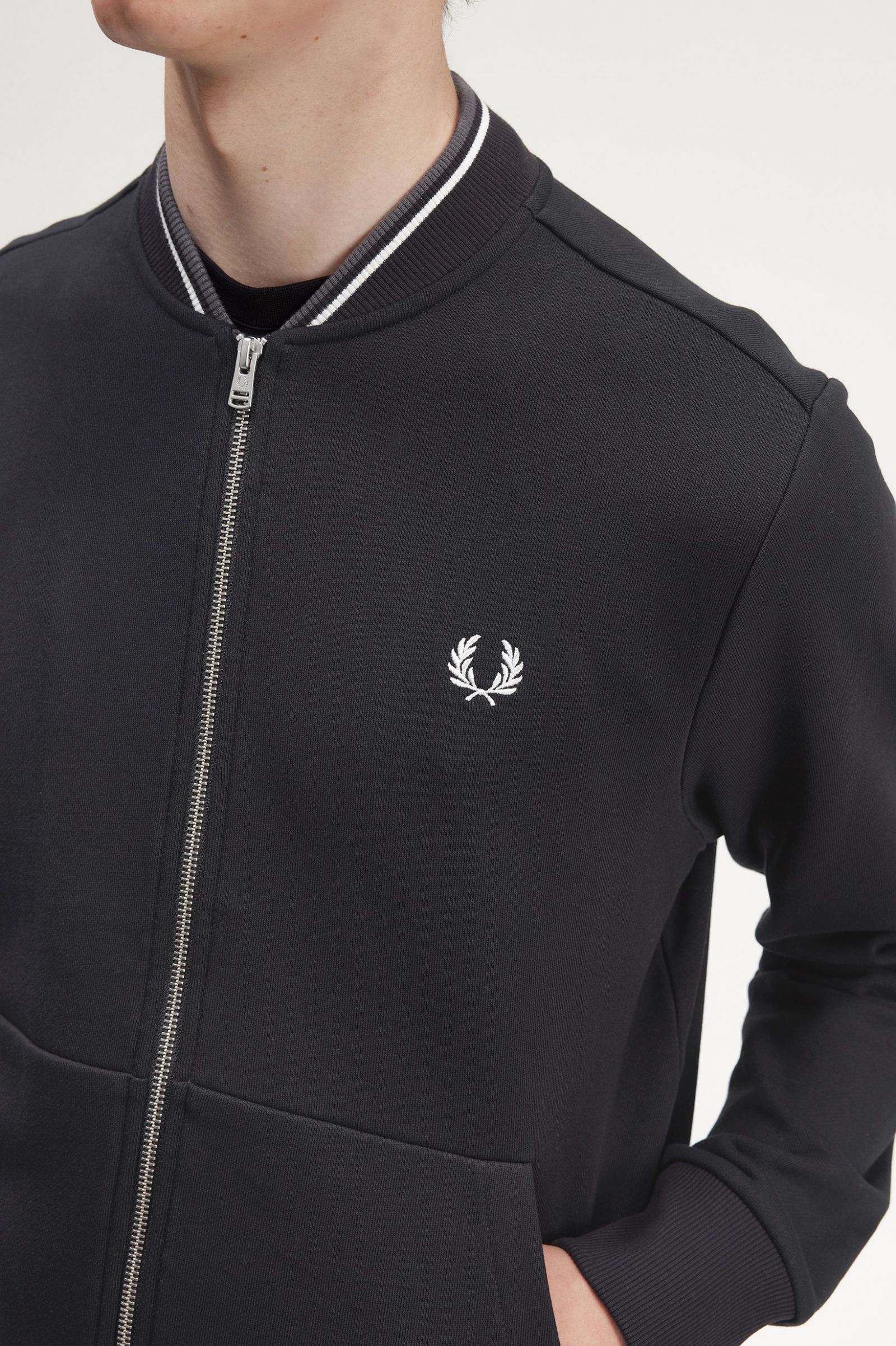 Zip Through Sweatshirt Black 7038859
