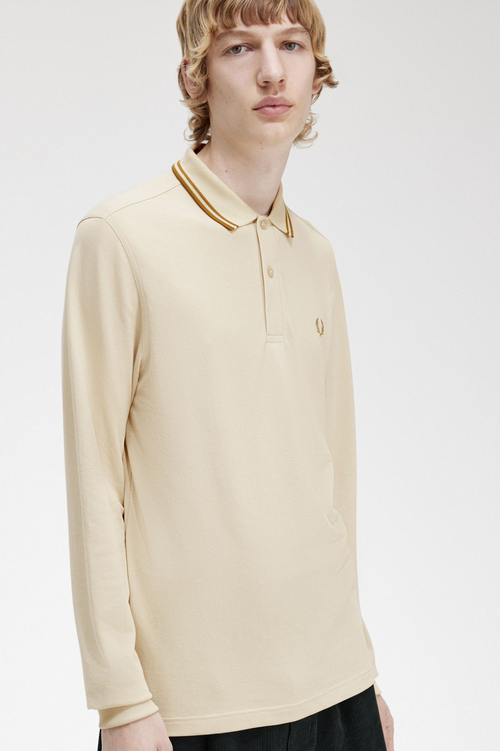 The Fred Perry ShirtM3636 Oatmeal / Dark Caramel / Dark Caramel 7039100
