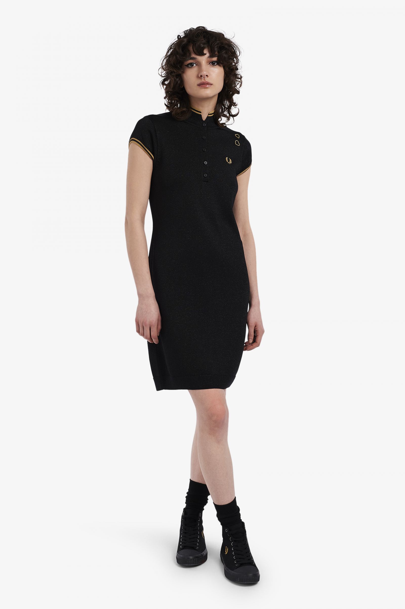Amy Winehouse FoundationMetallic Knitted Dress Black 7037943