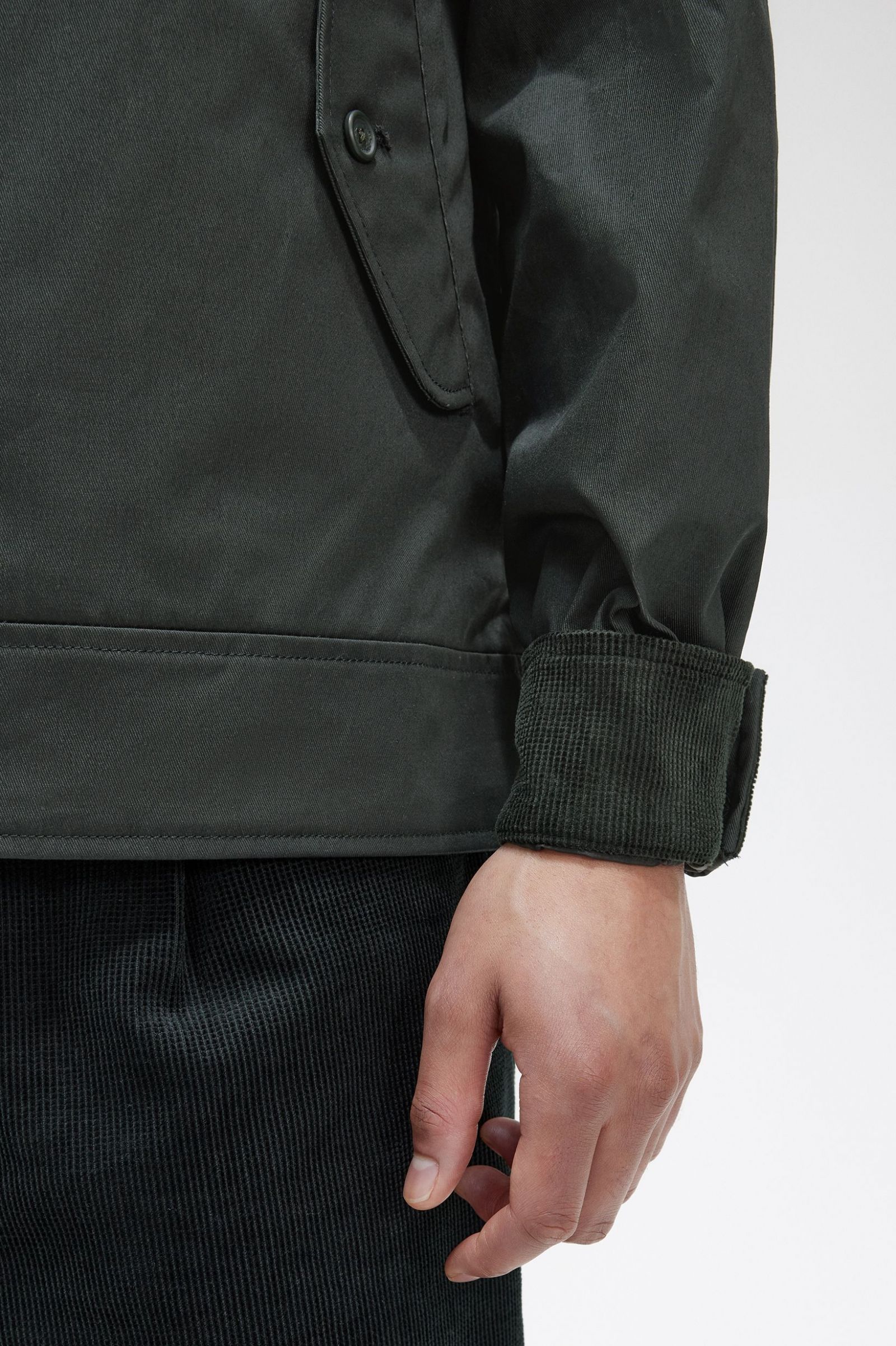Waxed Cotton Jacket Night Green 7038648