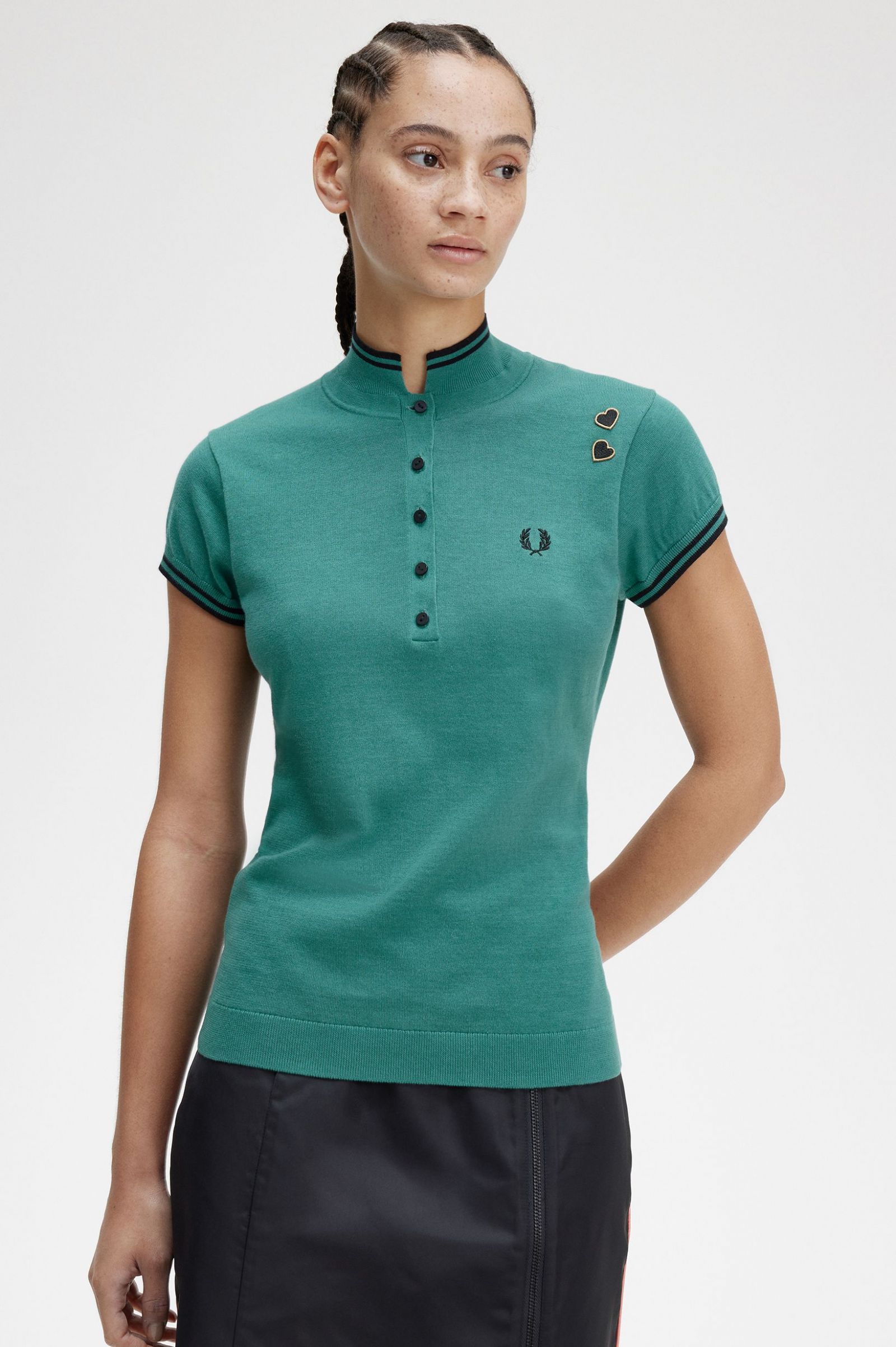 Amy Winehouse FoundationKnitted Shirt Deep Mint 7039327