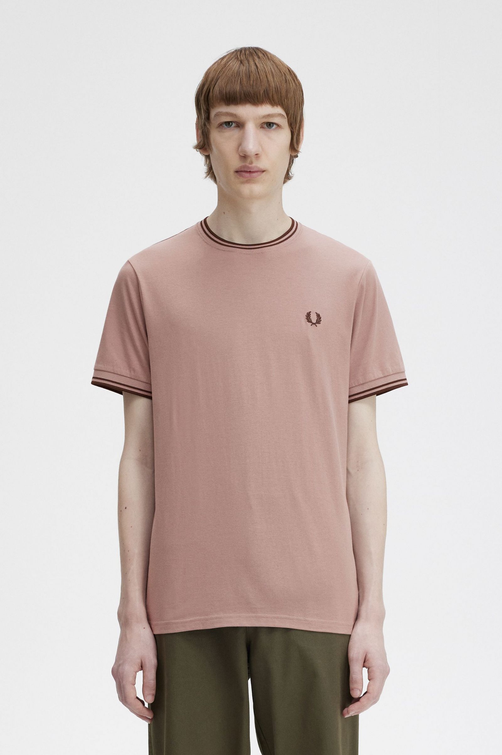 Twin Tipped T-Shirt Dark Pink / Whisky Brown 7038650