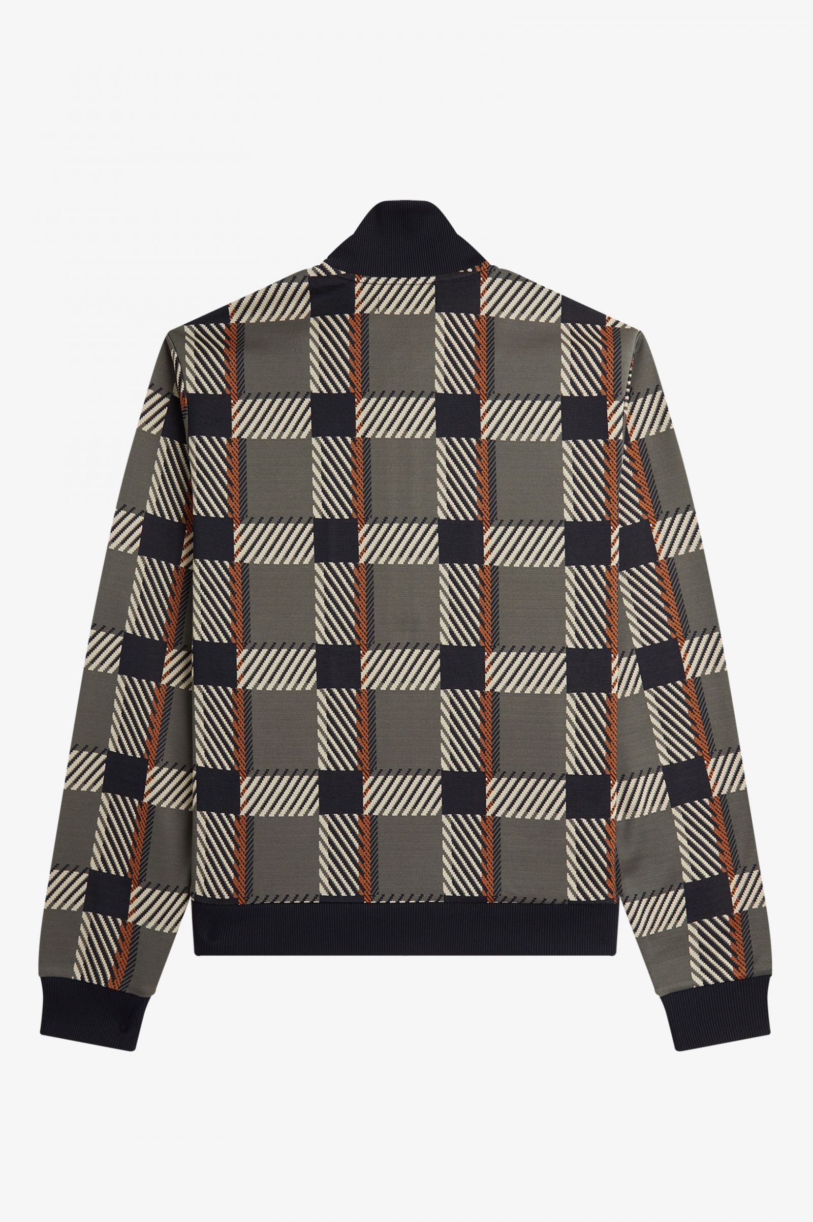Glitch Tartan Track Jacket Field Green 7039125
