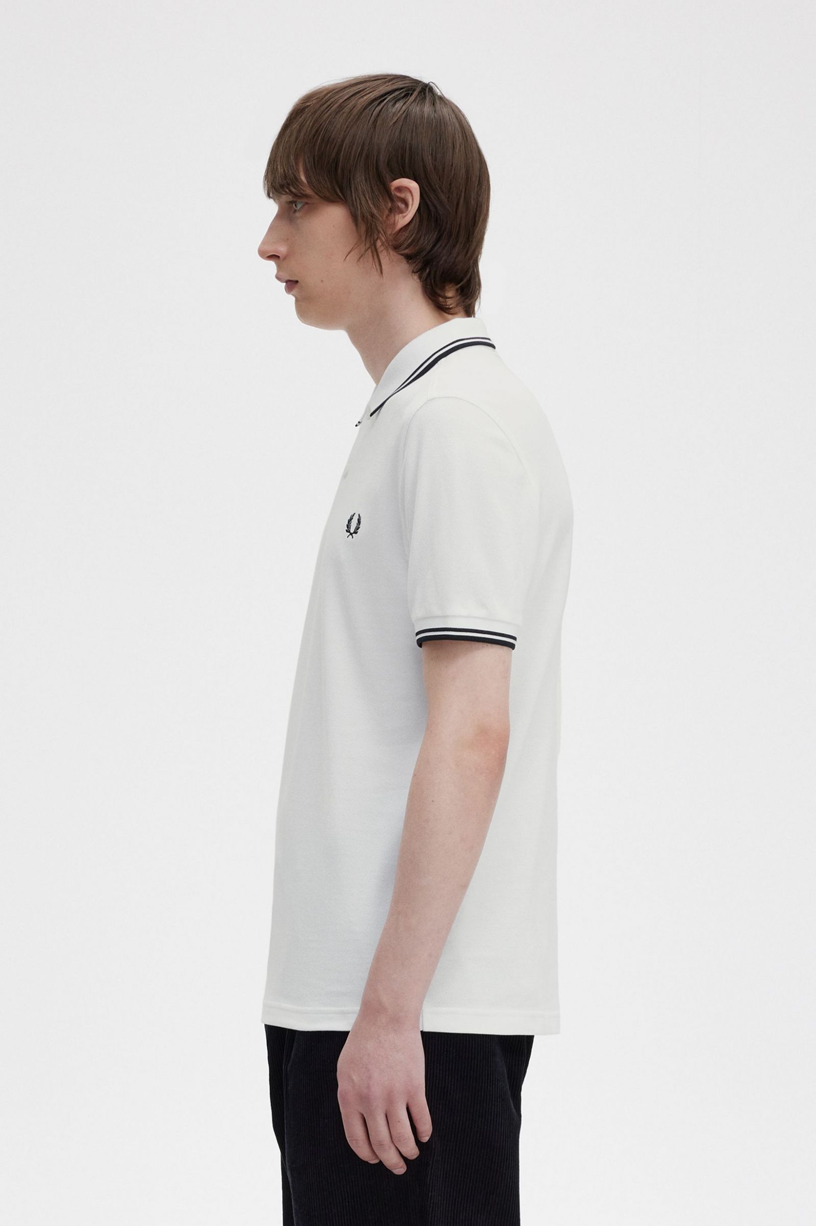 The Fred Perry ShirtM3600 White / Black / Black 7039019