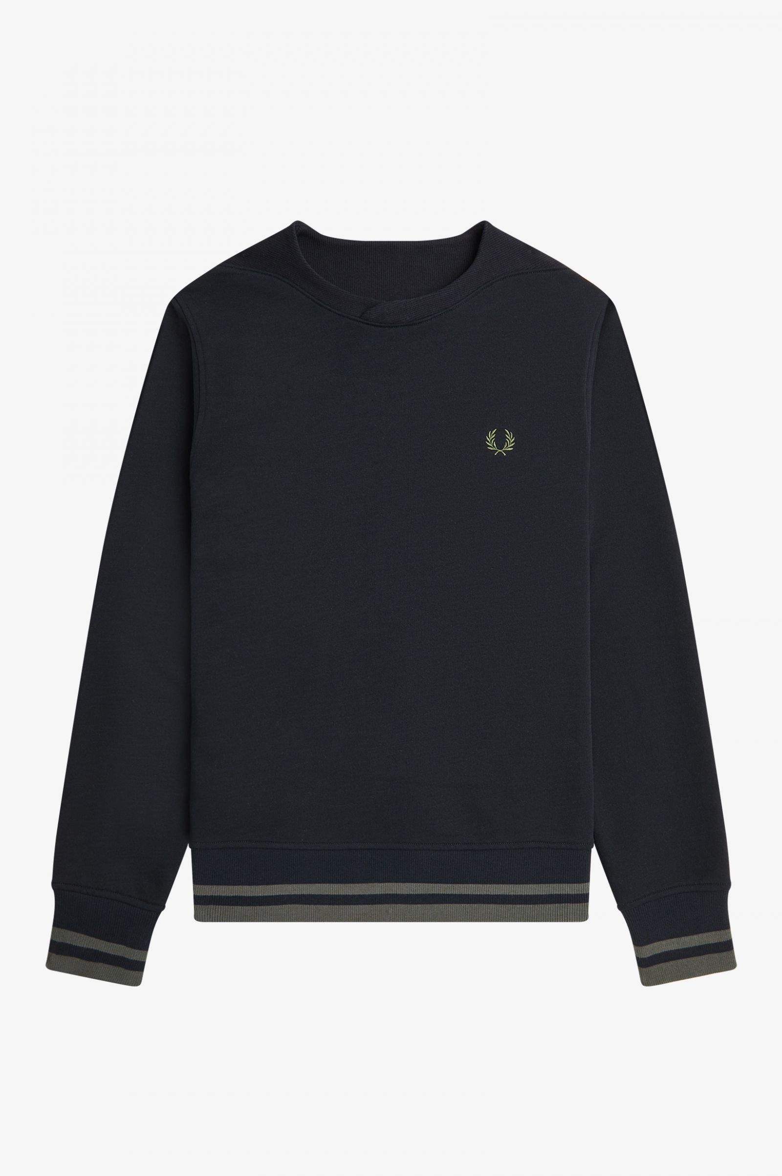 Rib Detail Sweatshirt Black 7038677
