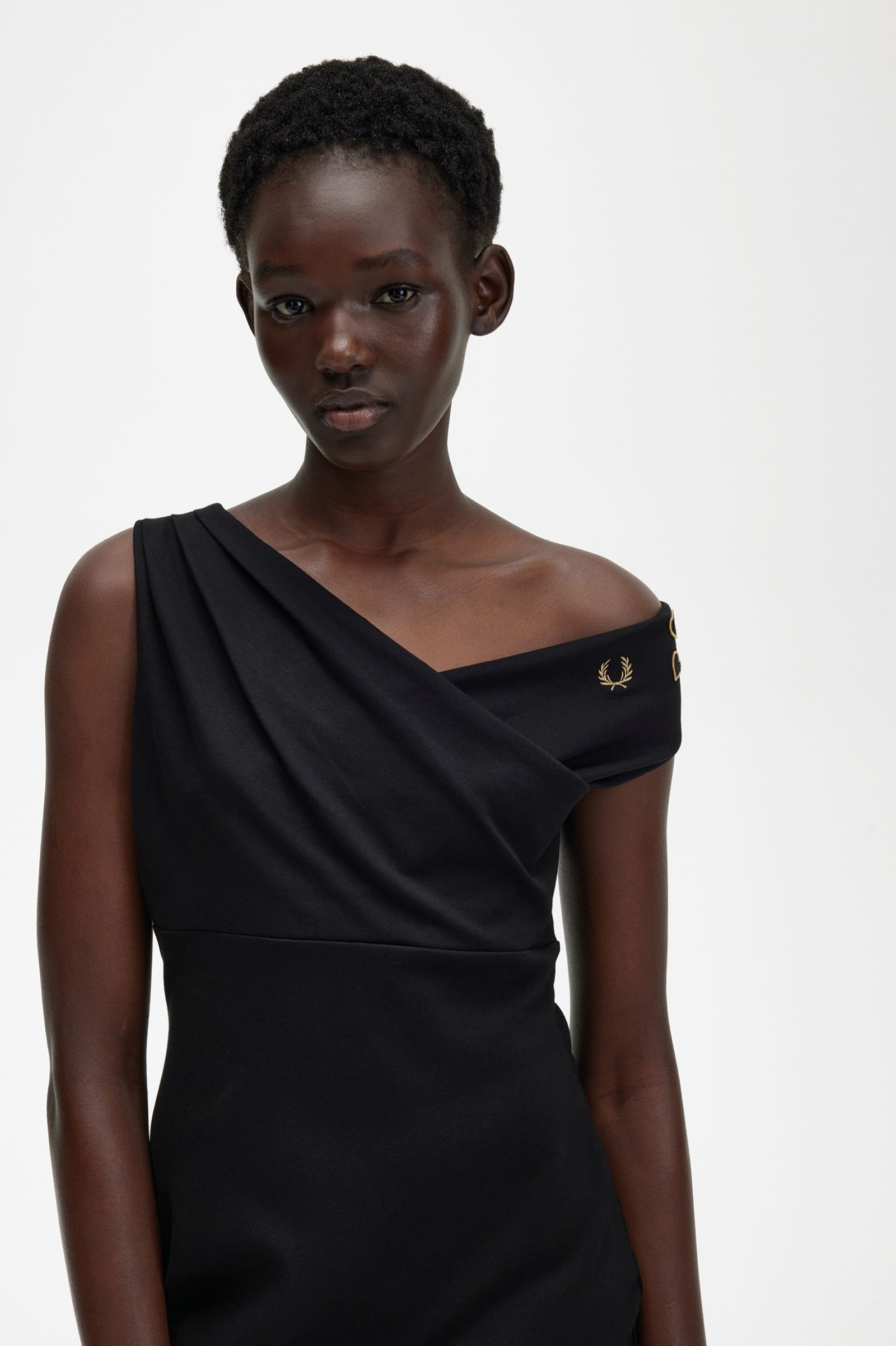 Amy Winehouse FoundationOff-The-Shoulder Dress Black 7037926