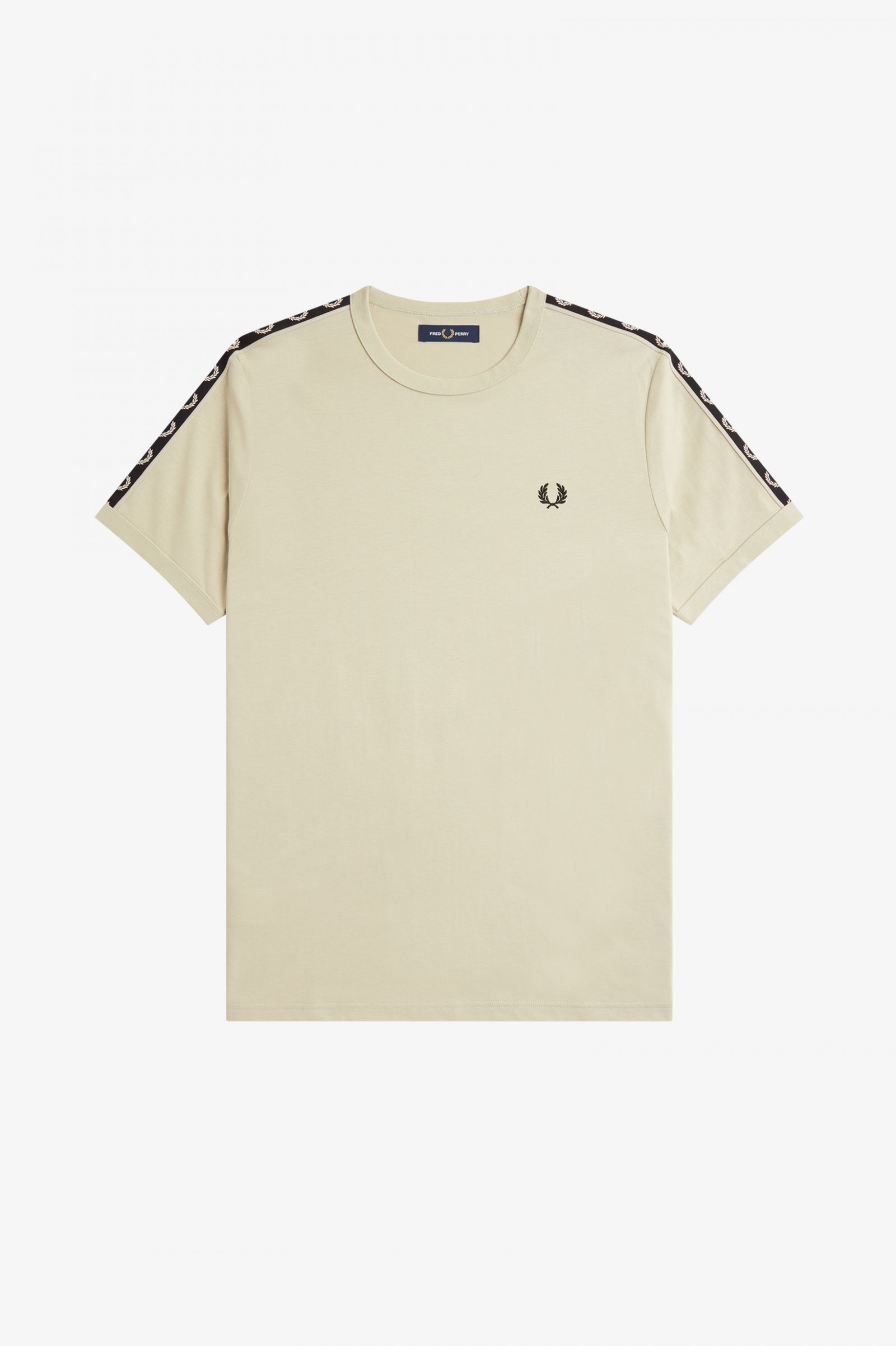 Contrast Tape Ringer T-Shirt Light Oyster / Black 7038955