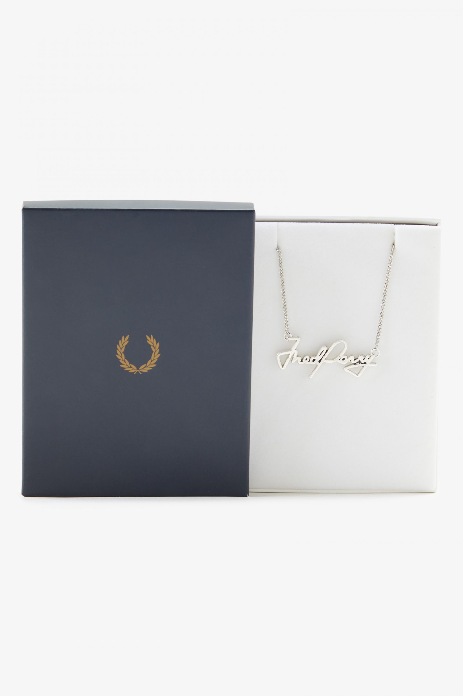 Fred Perry Necklace Metallic Silver 7038071