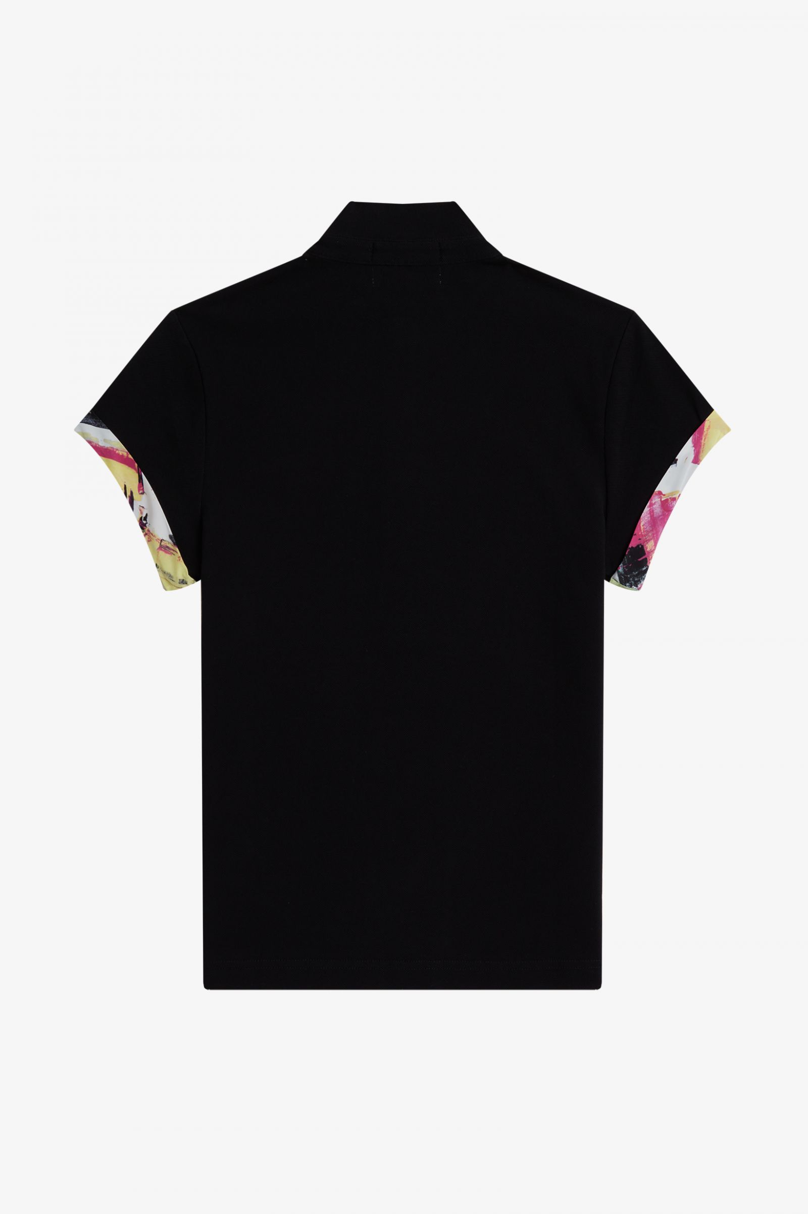 Amy Winehouse FoundationContrast Trim Piqué Shirt Black 7037974