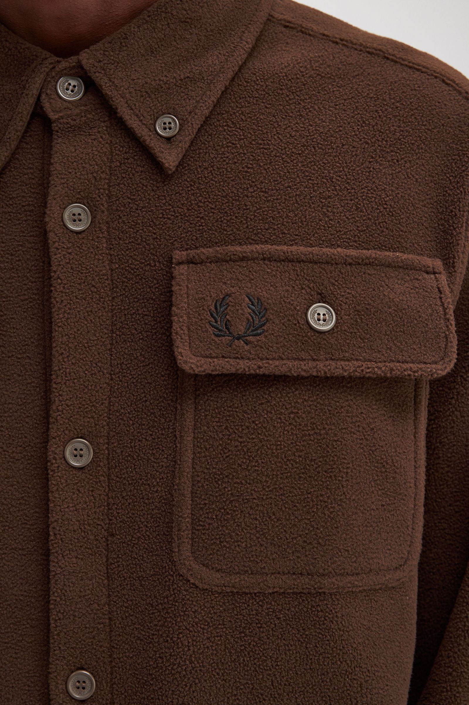 Fleece Overshirt Burnt Tobacco 7038493