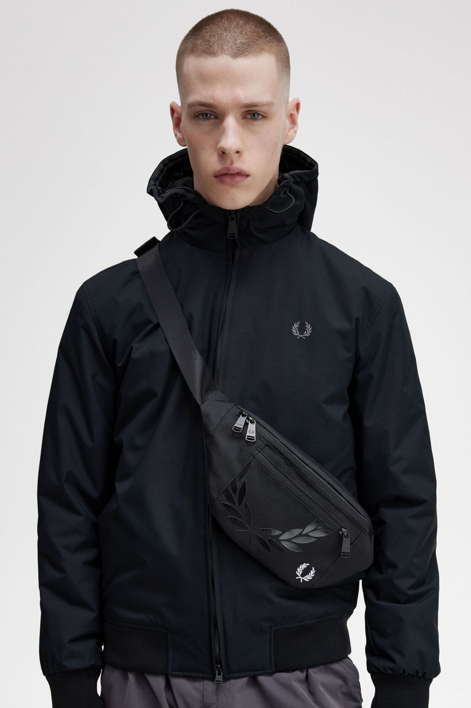 Padded Hooded Brentham Jacket Black / Gunmetal 7038361