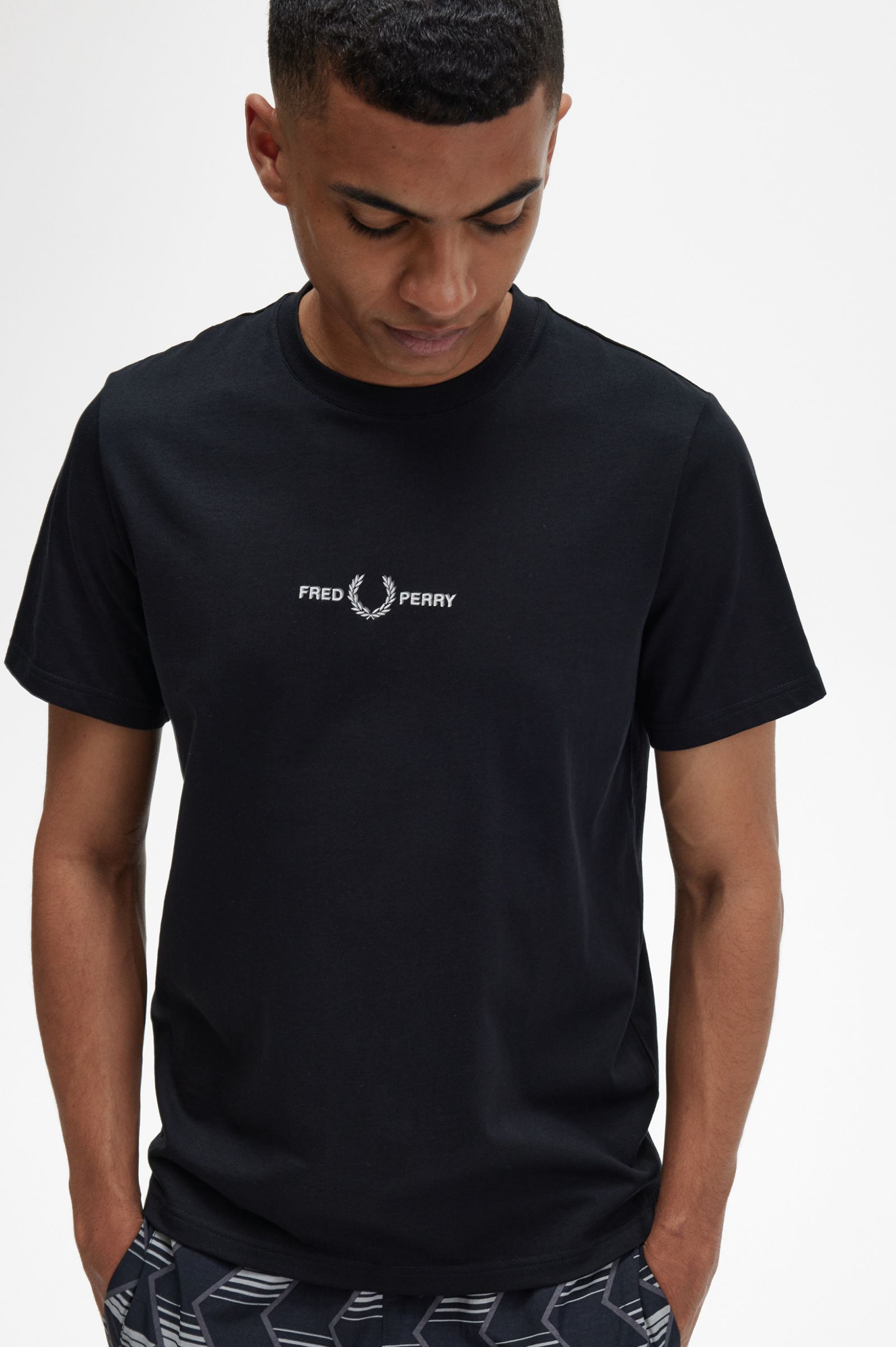 Embroidered T-Shirt Black 7038813