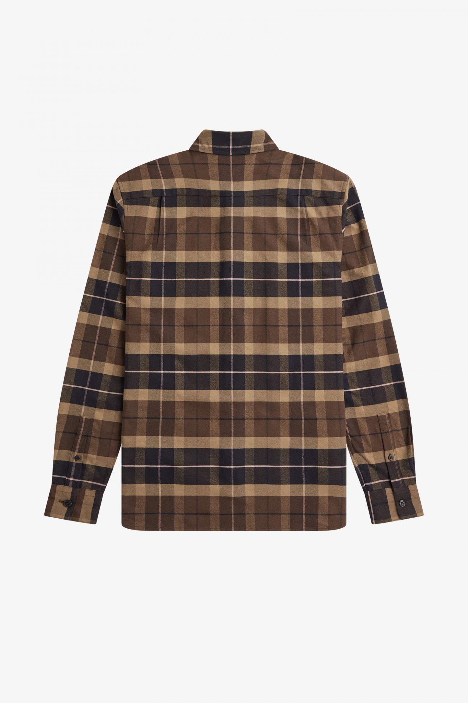 Brushed Tartan Shirt Burnt Tobacco 7038714