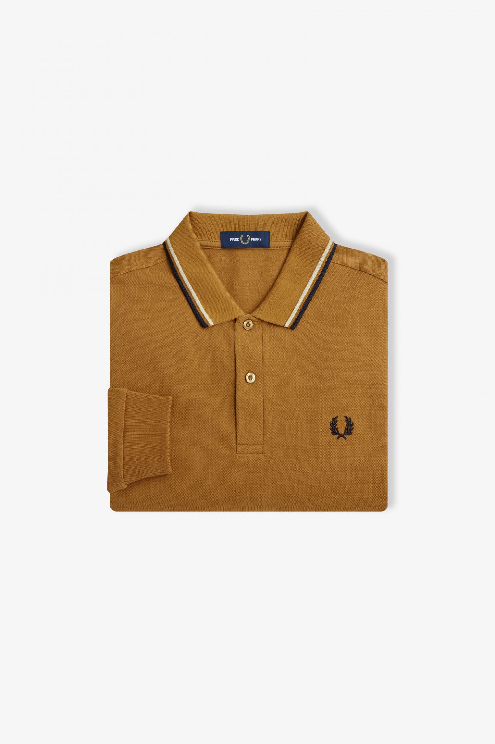 The Fred Perry ShirtM3636 Dark Caramel / Oatmeal / Black 7038604