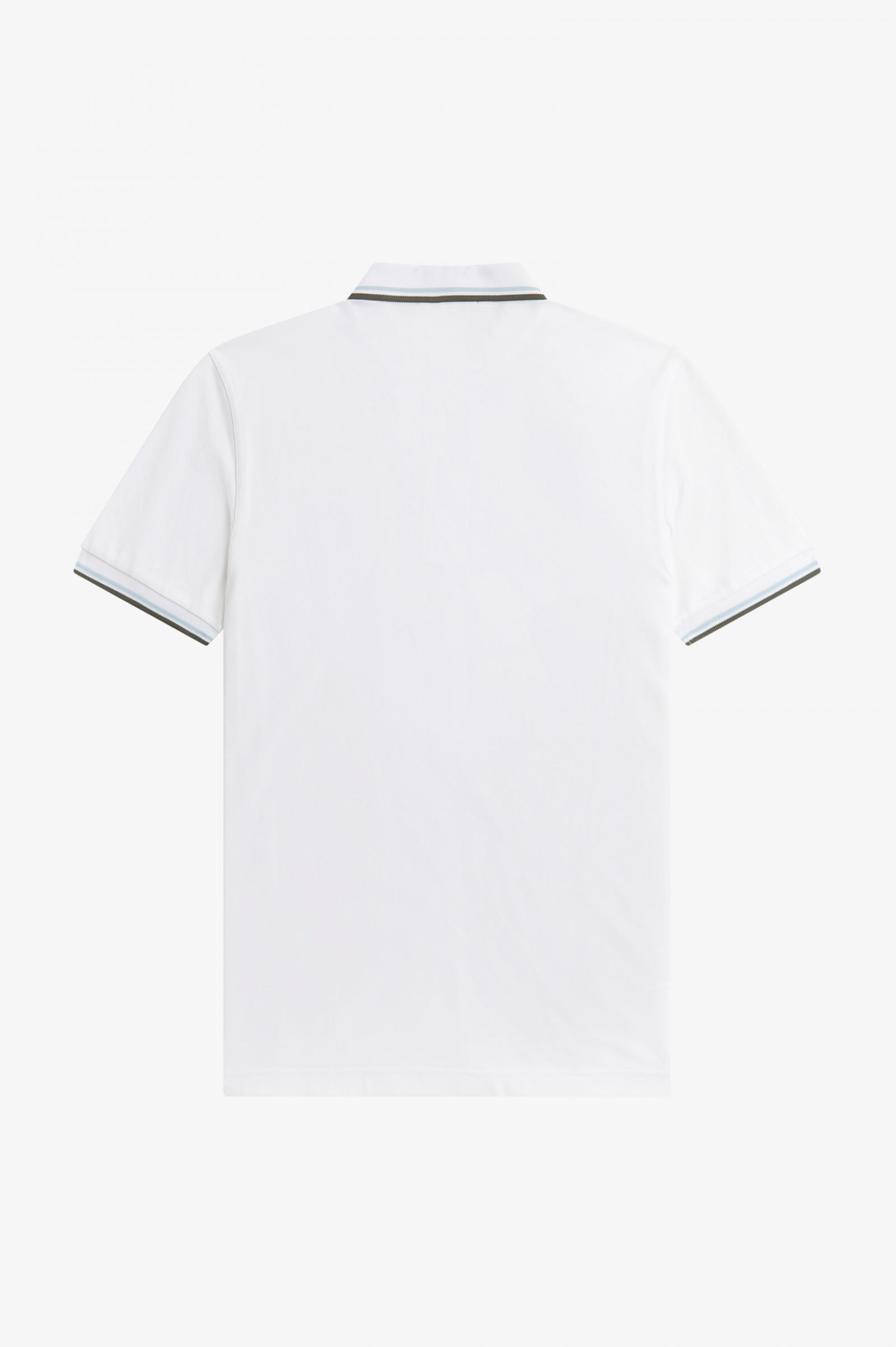 The Fred Perry ShirtM3600 White / Light Ice / Field Green 7038611