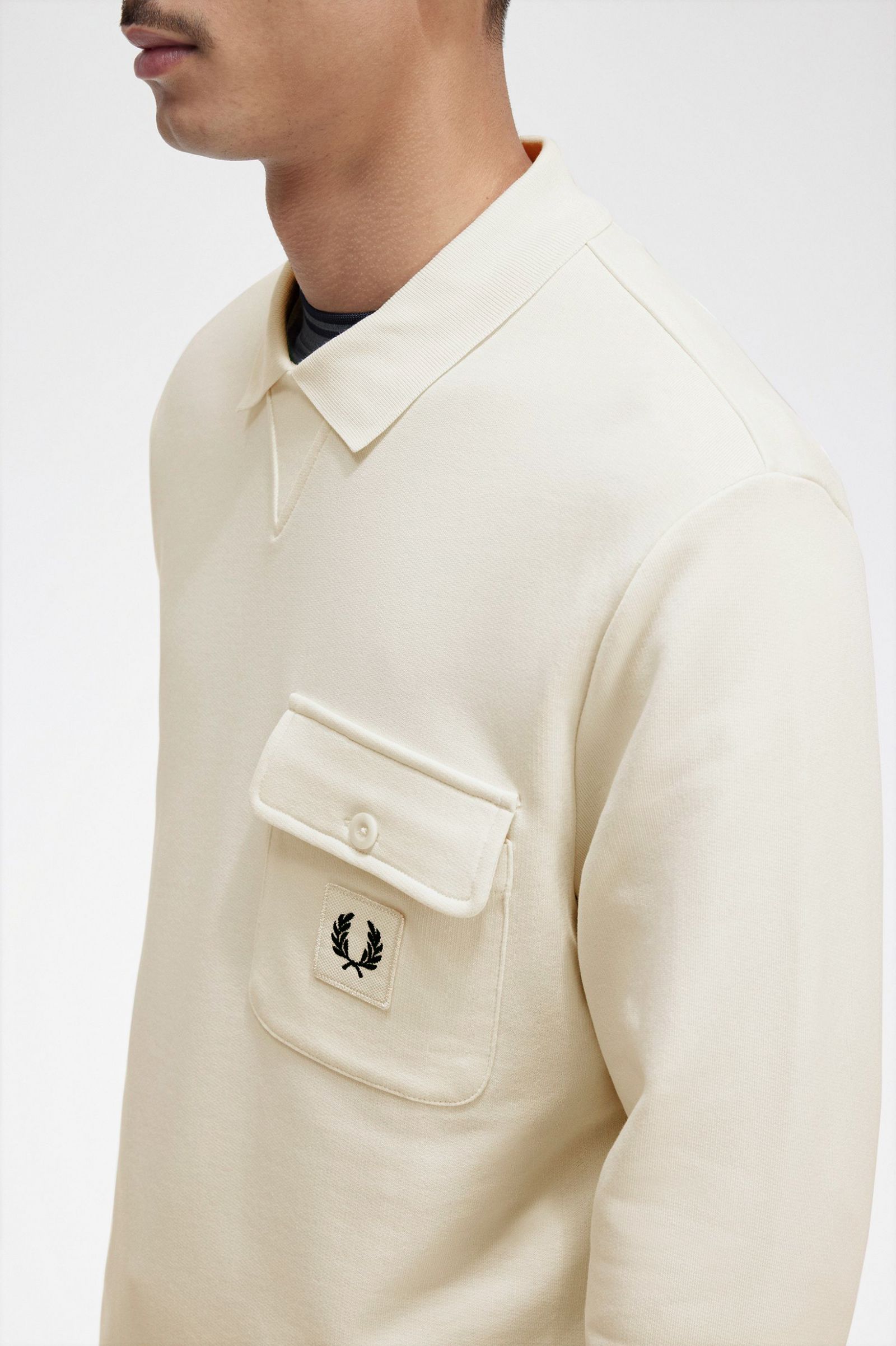 Long Sleeve Loopback Sweatshirt Ecru 7038873