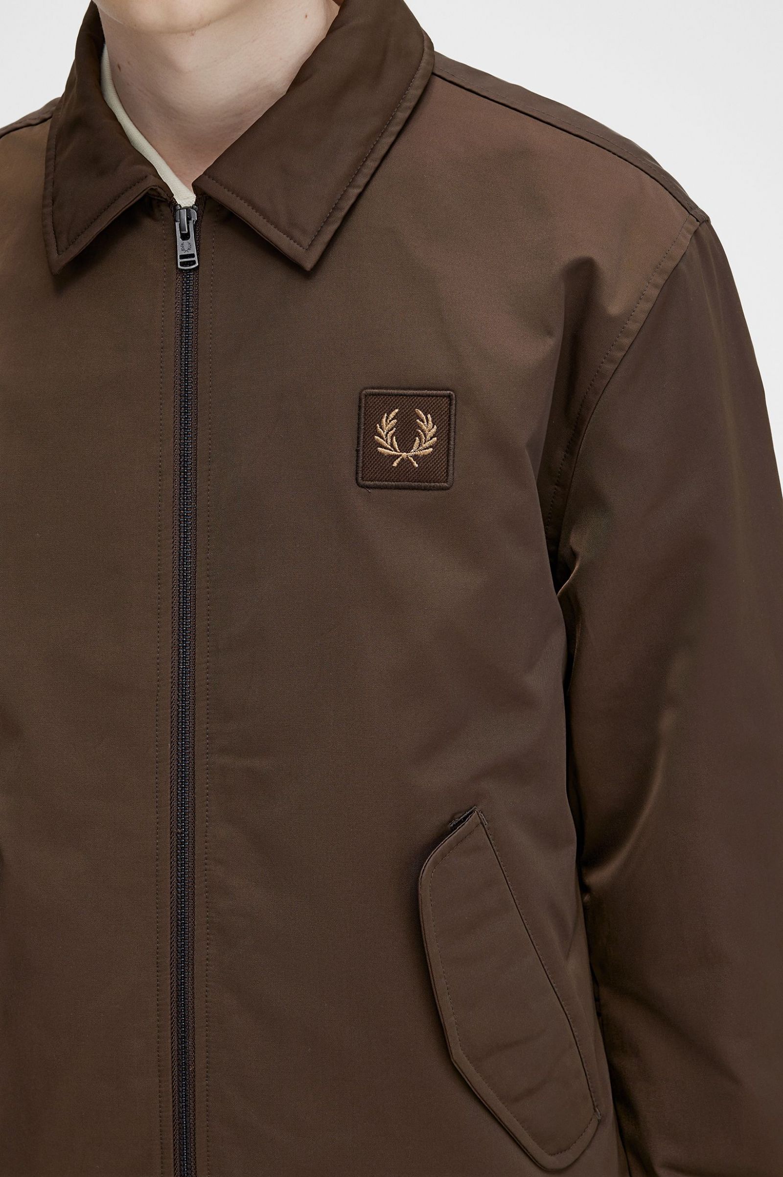 Quilted Zip Through Jacket Burnt Tobacco 7038303