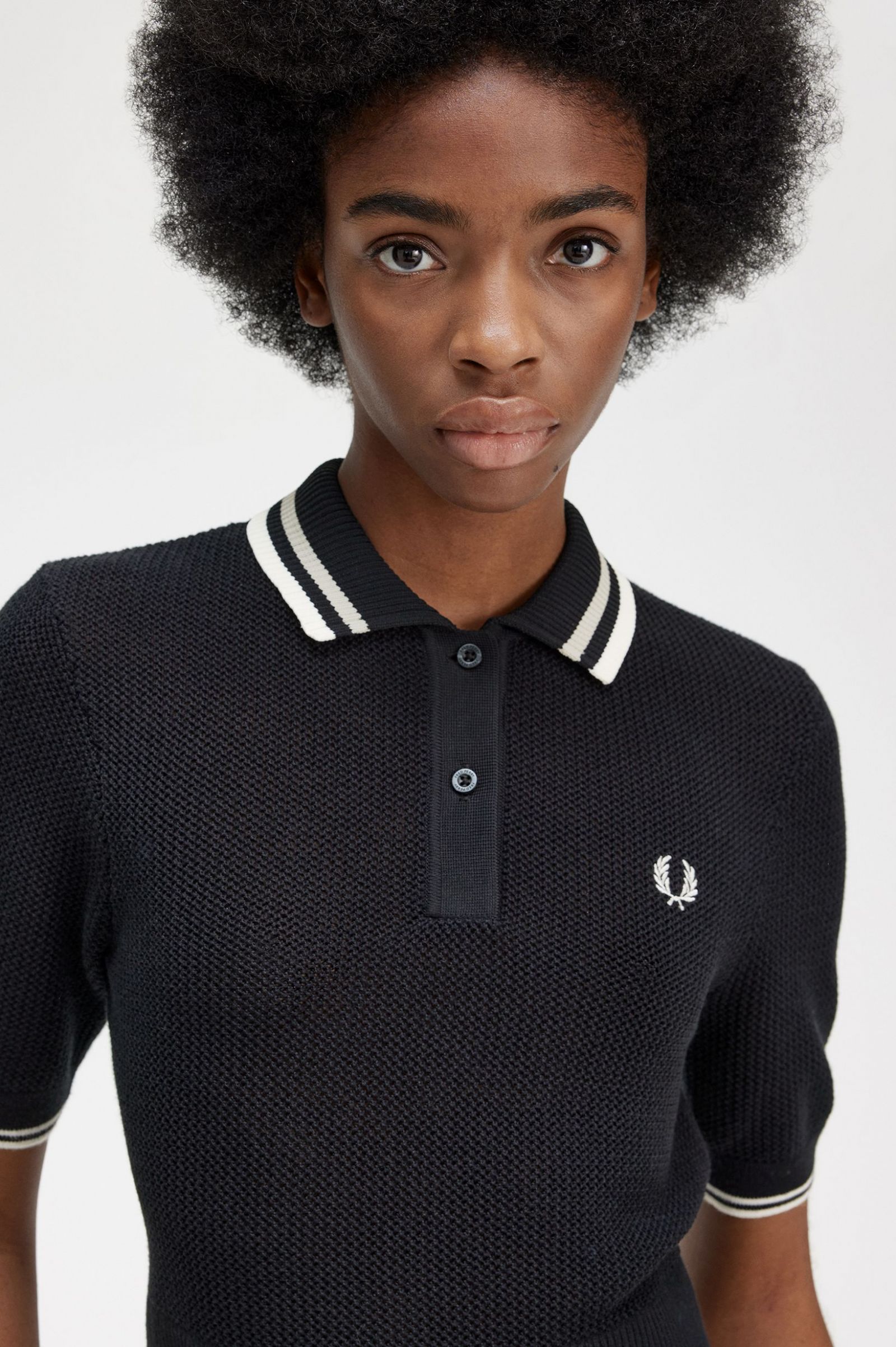 Open-Knitted Shirt Black 7039330
