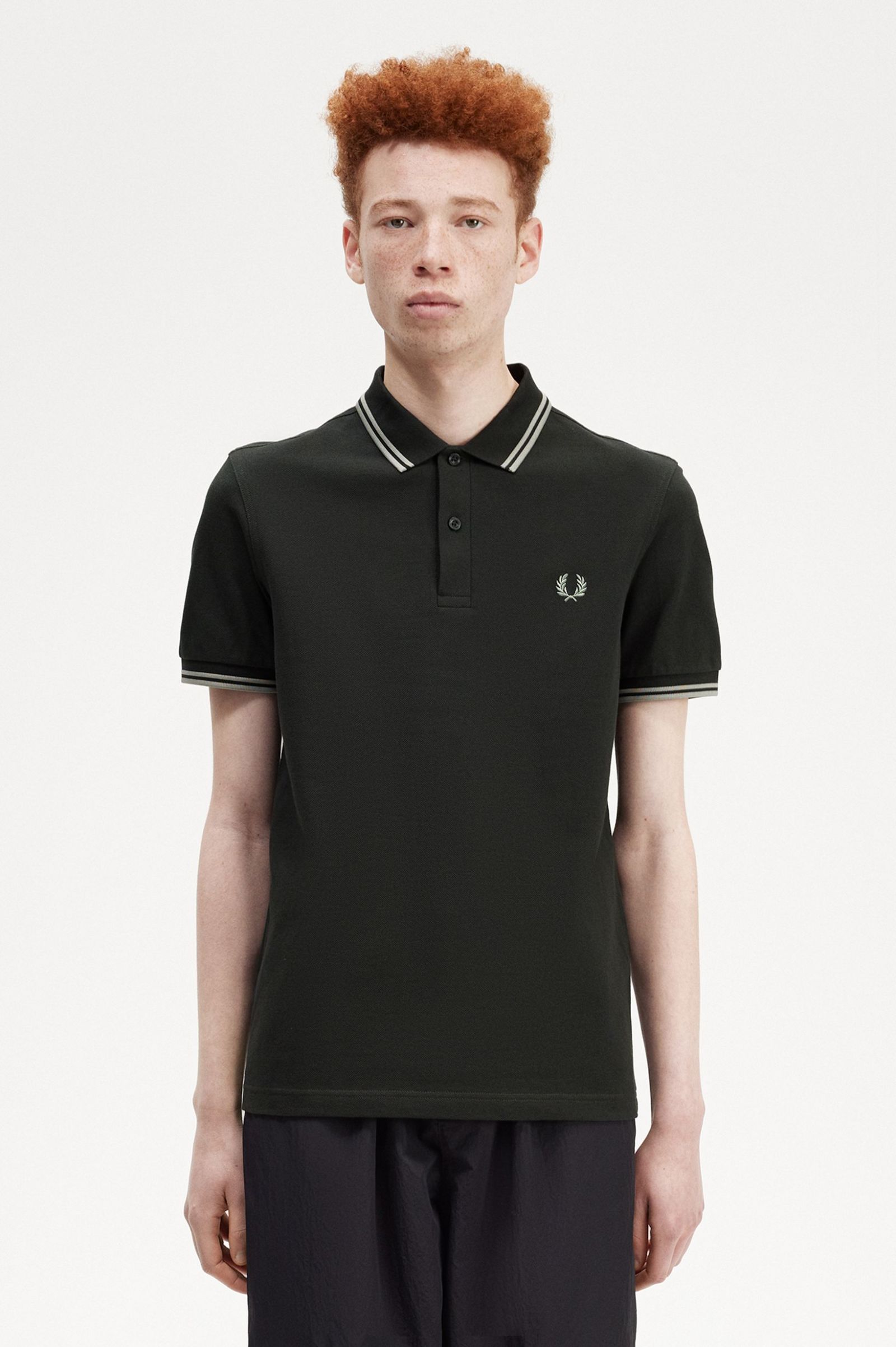 The Fred Perry ShirtM3600 Night Green / Seagrass / Seagrass 7039005