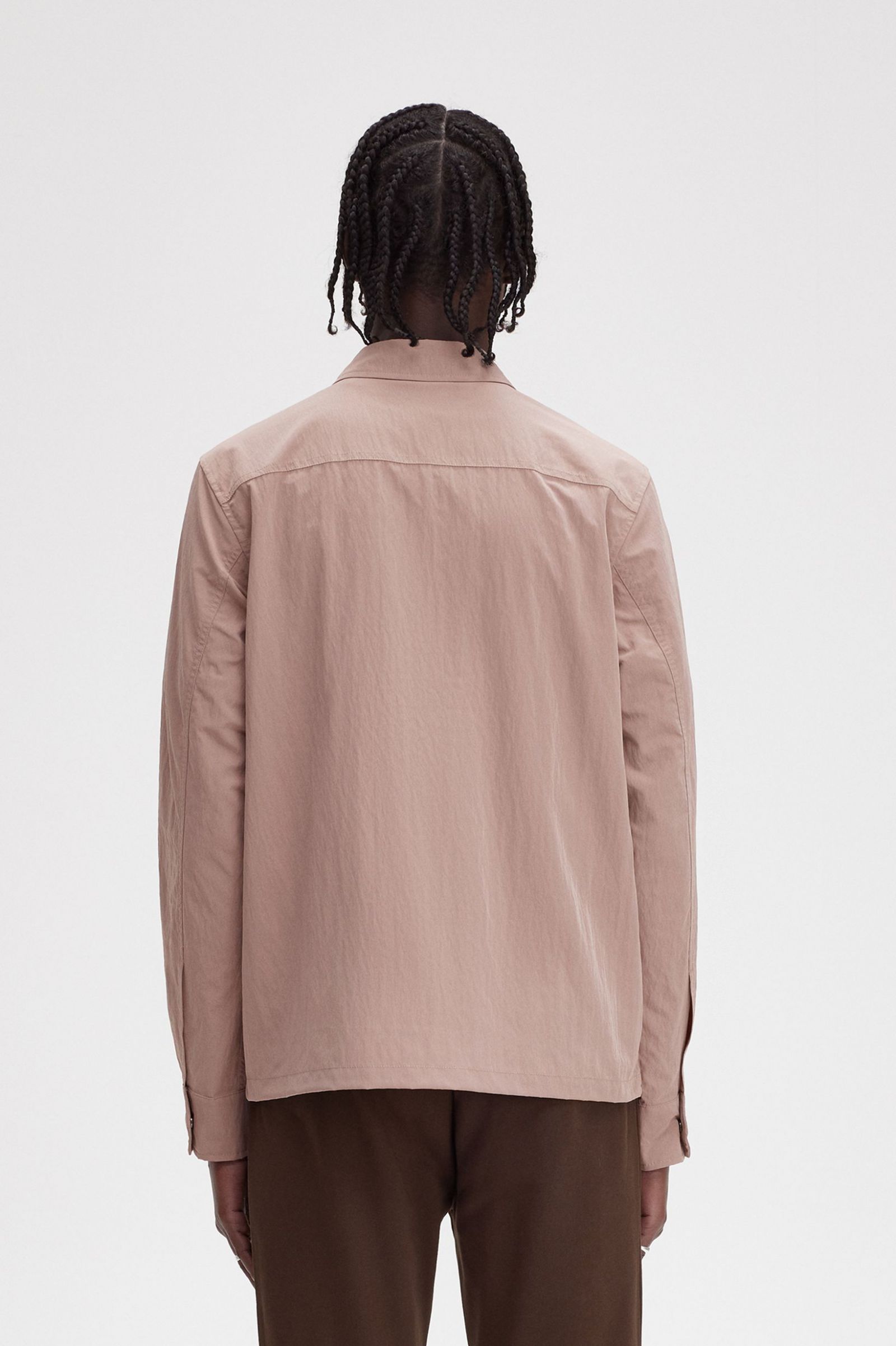 Zip-Through Overshirt Dark Pink 7038494