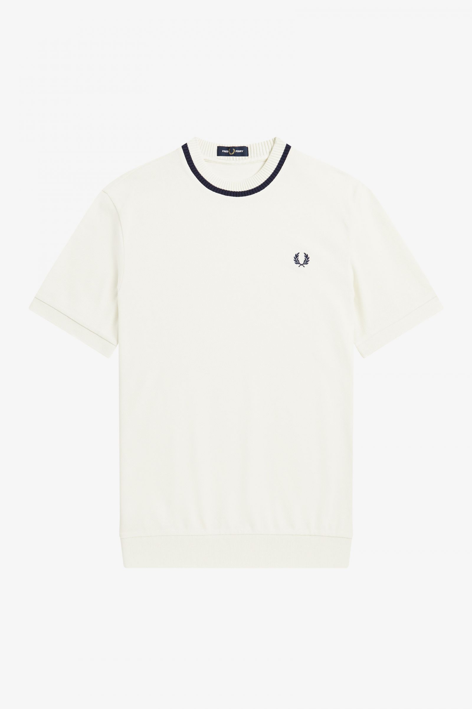 Reissues Crew Neck Piqué T-Shirt Ecru 7037823