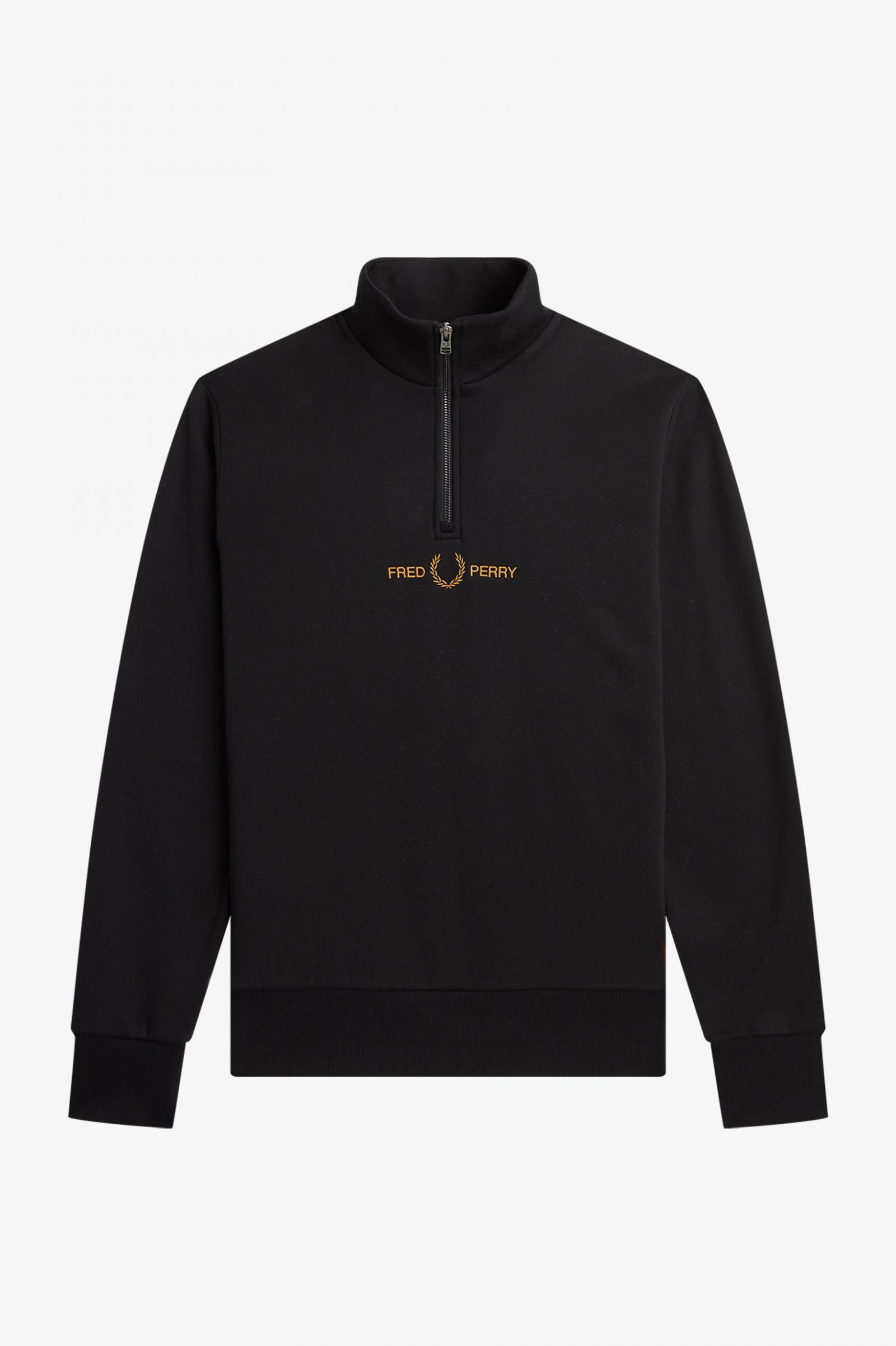 Double Graphic Half Zip Sweatshirt Black 7038842