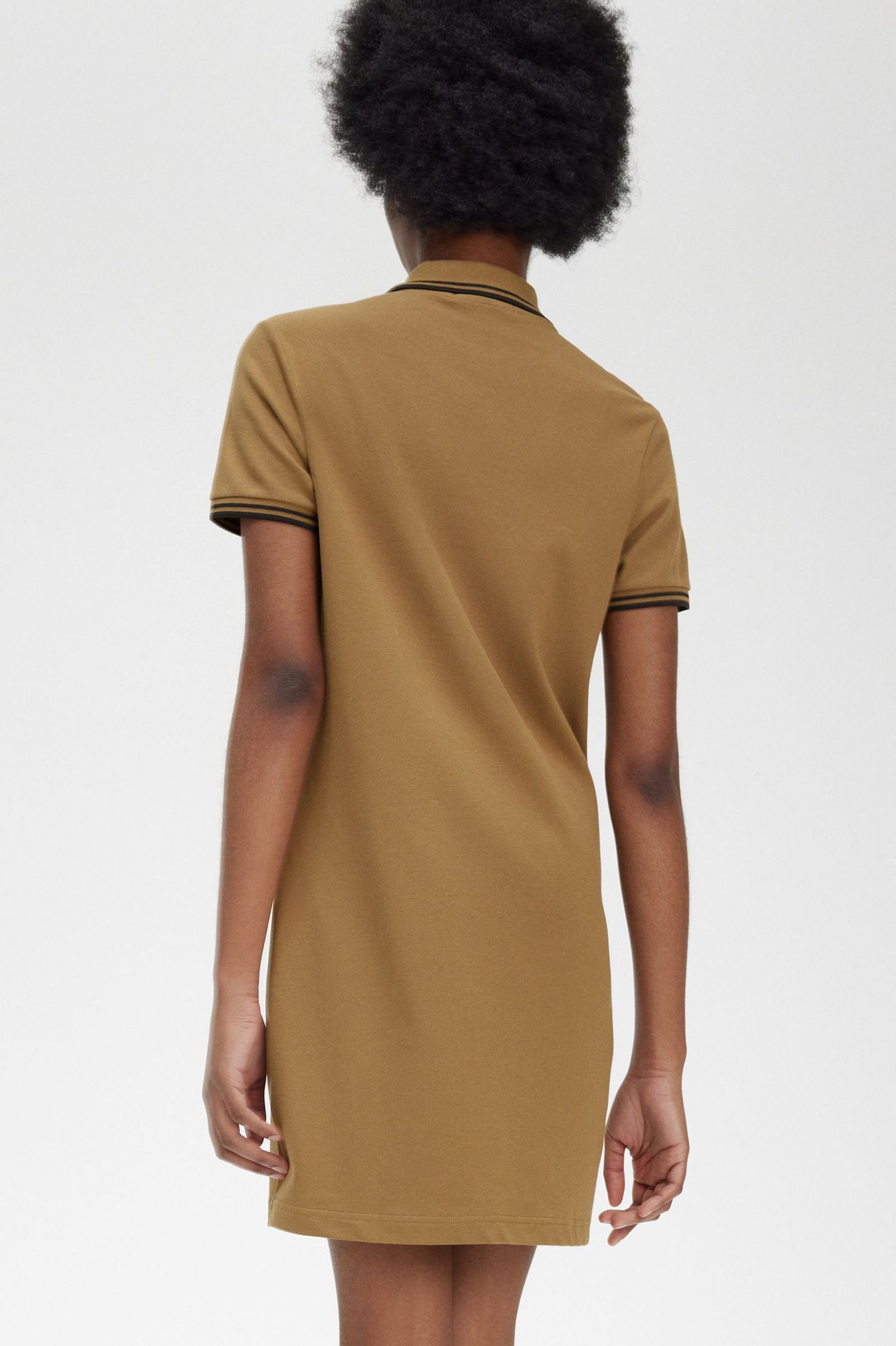 Twin Tipped Fred Perry Shirt Dress Shaded Stone 7039285