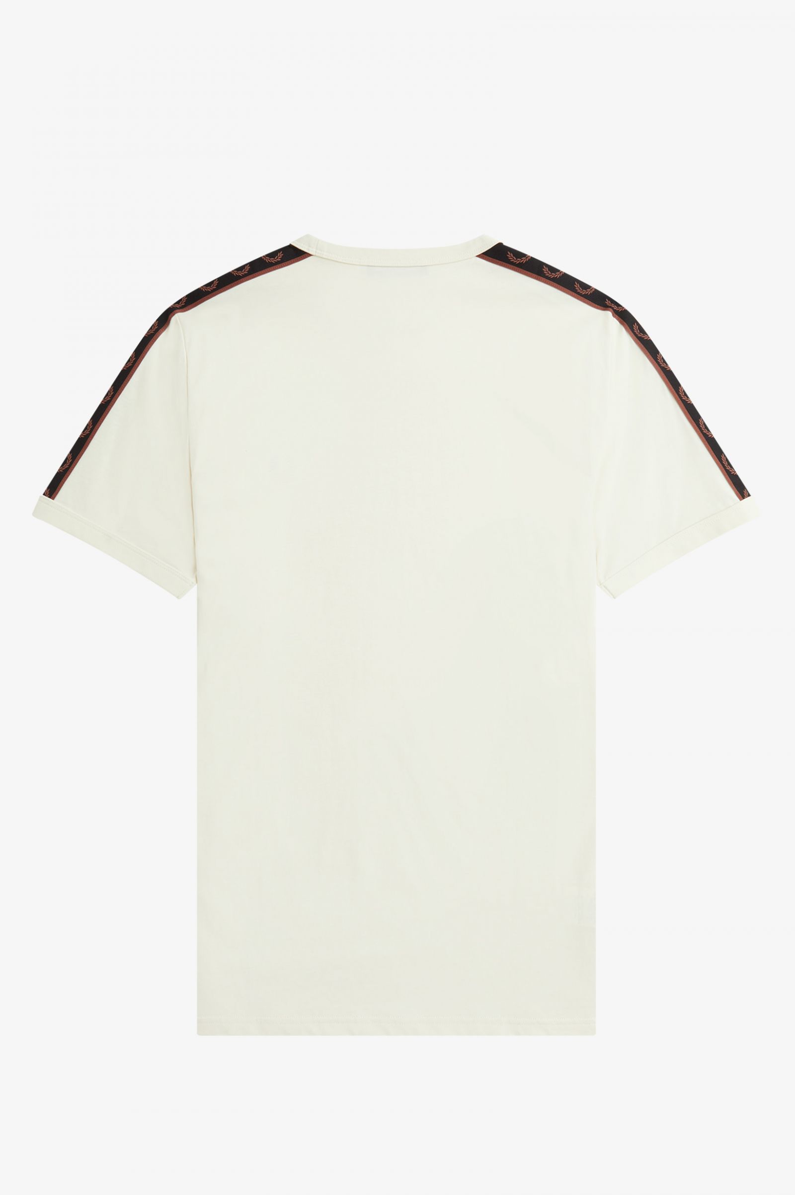 Contrast Tape Ringer T-Shirt Ecru / Whisky Brown 7038449